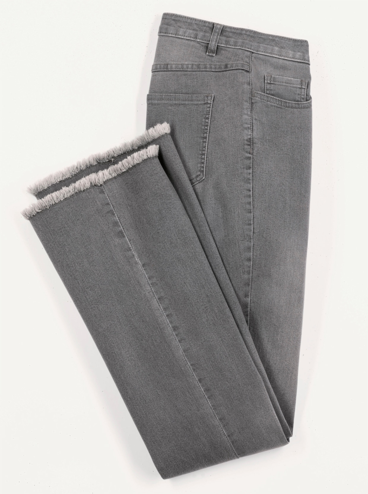 Bootcut-Jeans - grey-denim