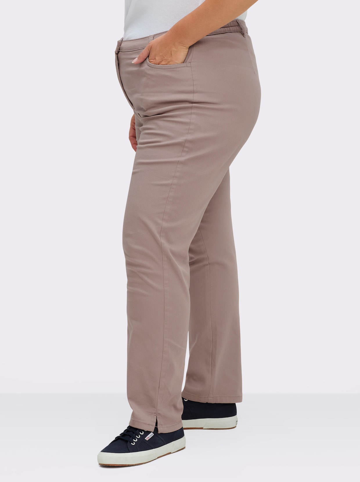 Jeans mit Stretch-Anteil - altrosé