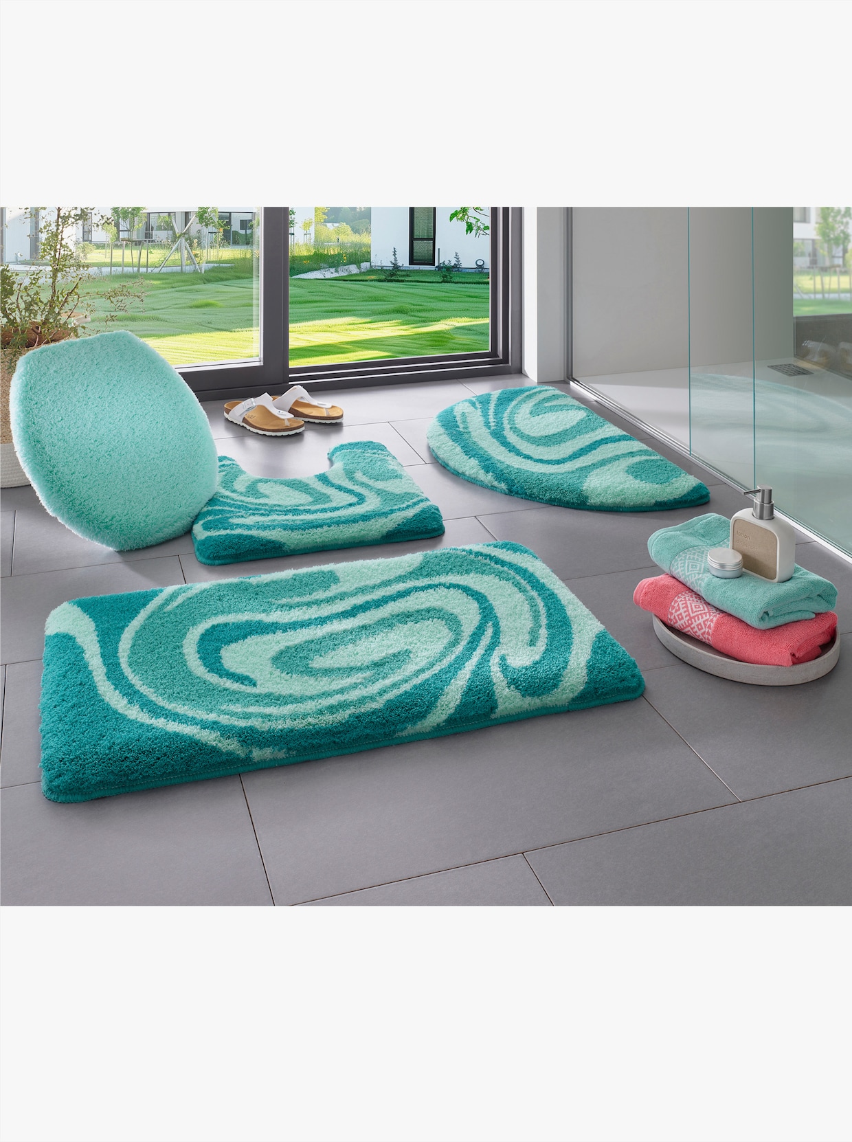 Kleine Wolke Badematte - ozean