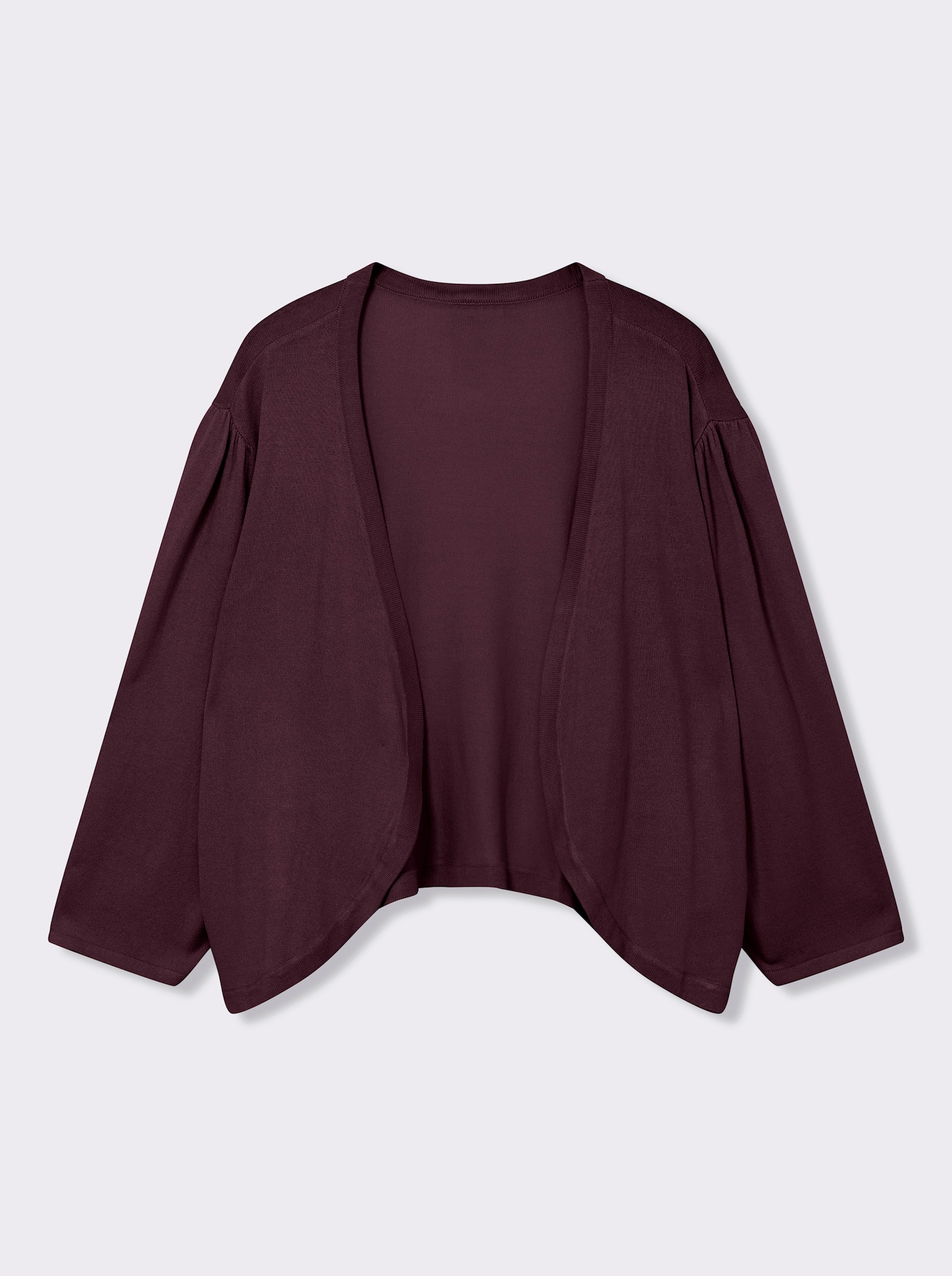 Bolero in Feinstrick-Qualität - burgund