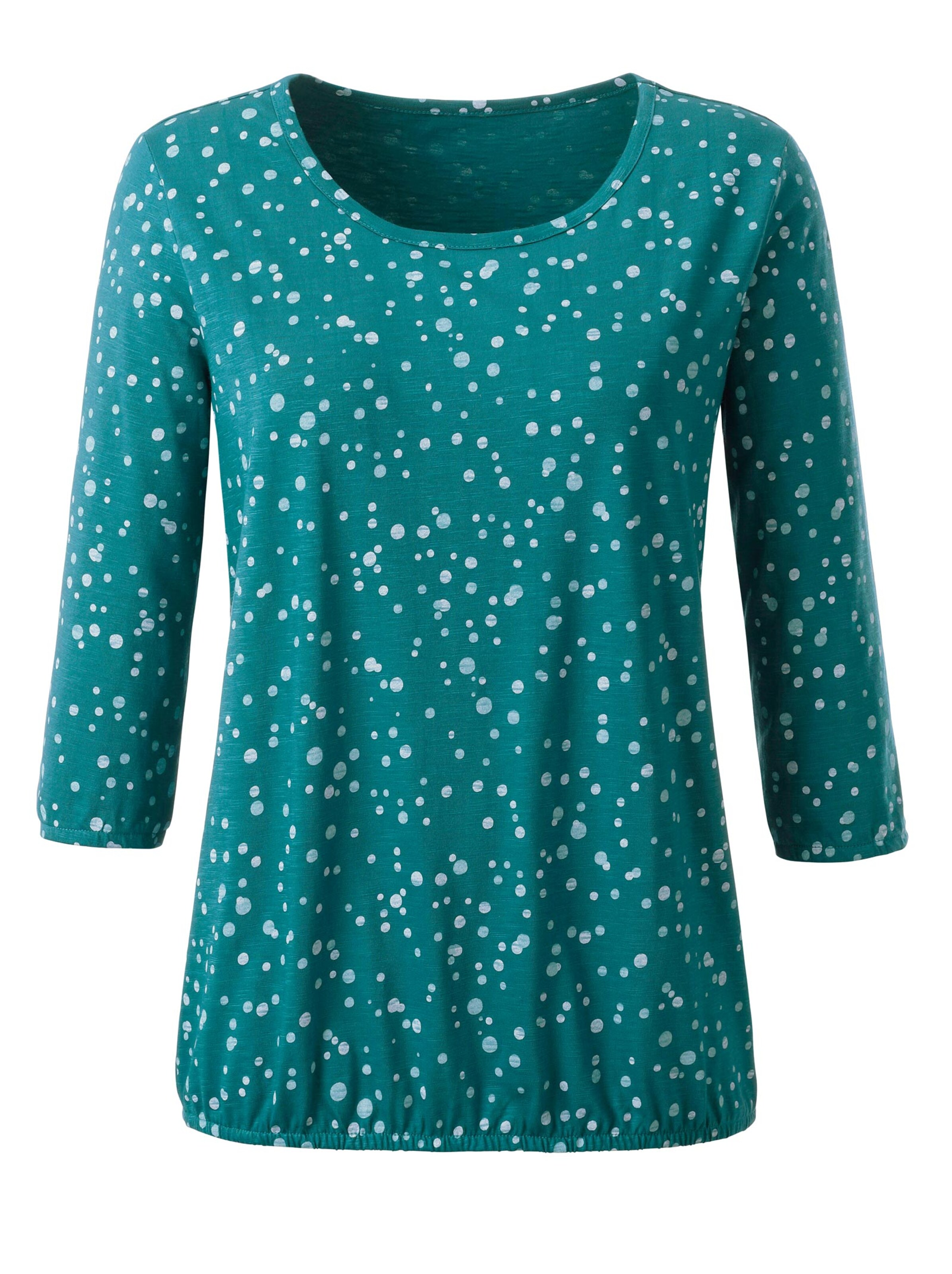 Shirt - türkis-gemustert