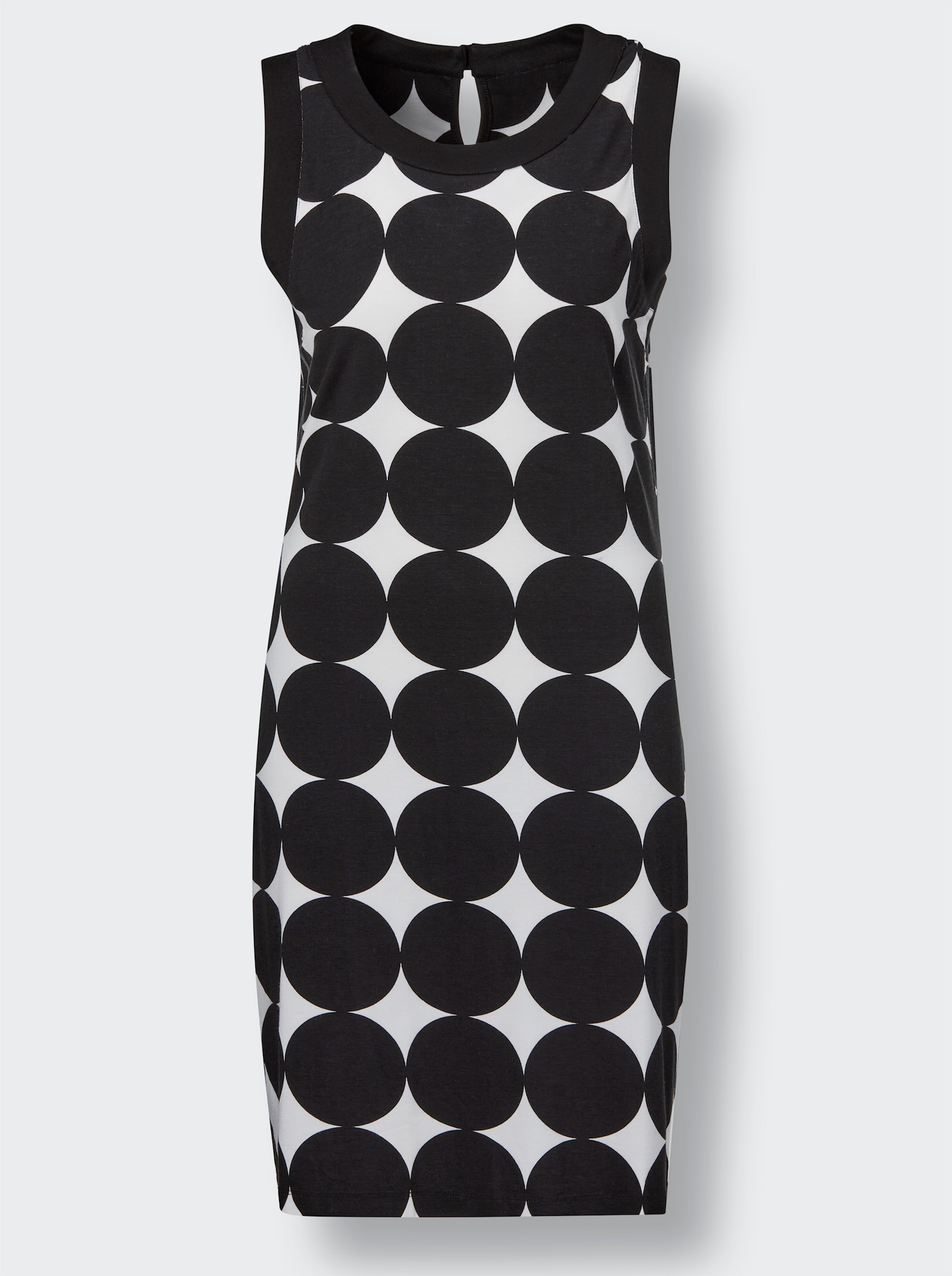 pastunette Sommerkleid mit Verschluss im Nacken - schwarz-weiß