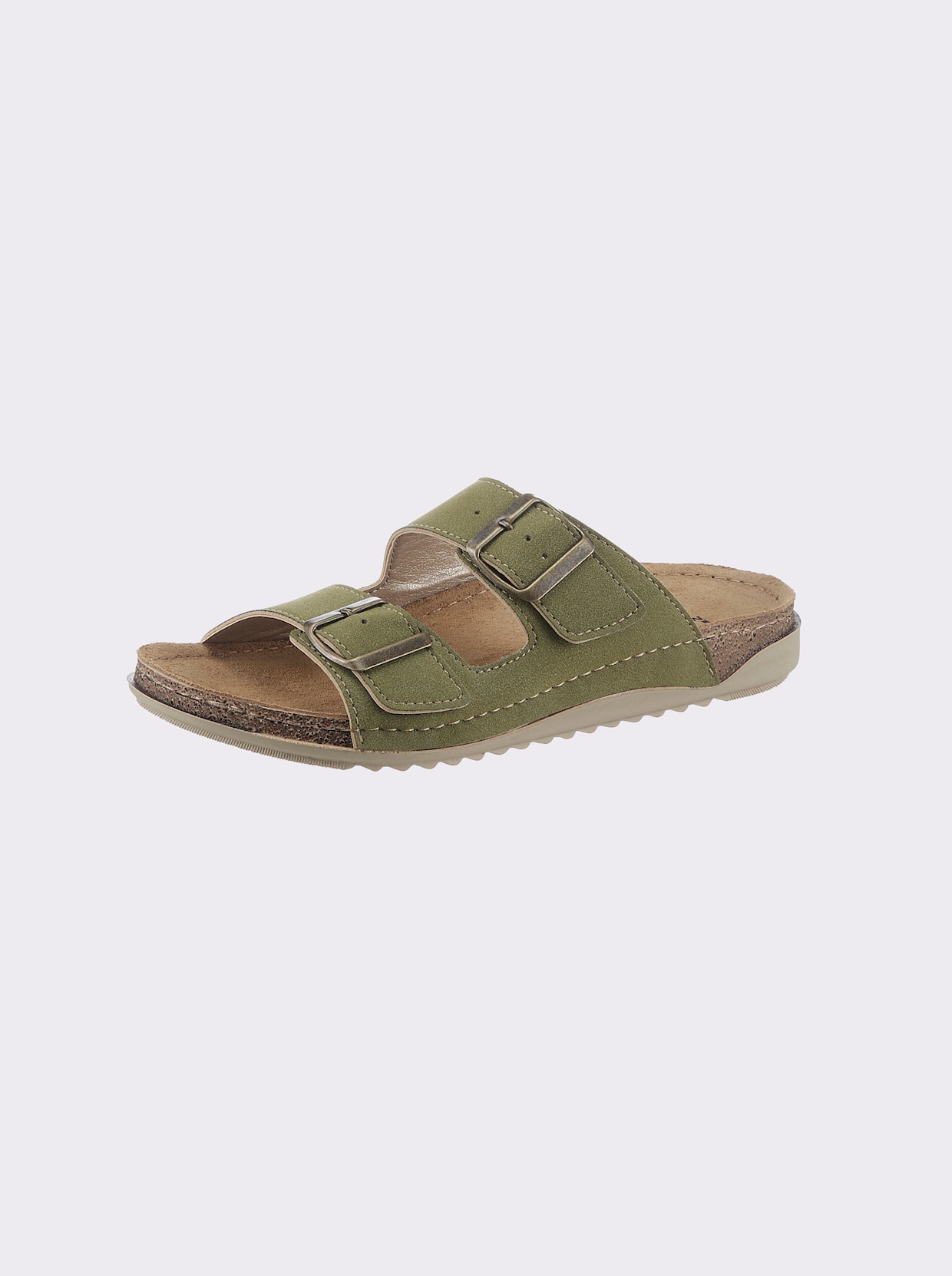 Fischer slippers - rietgroen