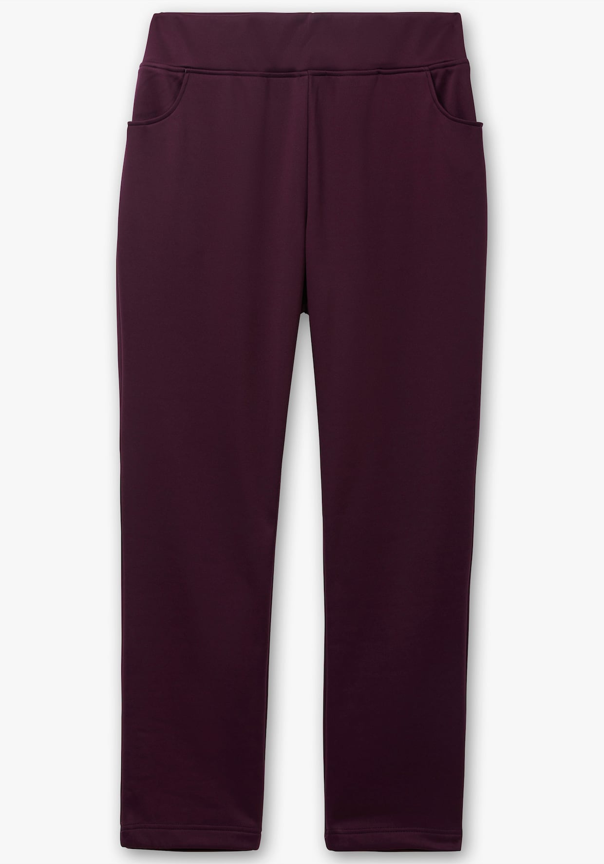 Schlupfhose mit wärmender Fleece-Innenseite - bordeaux