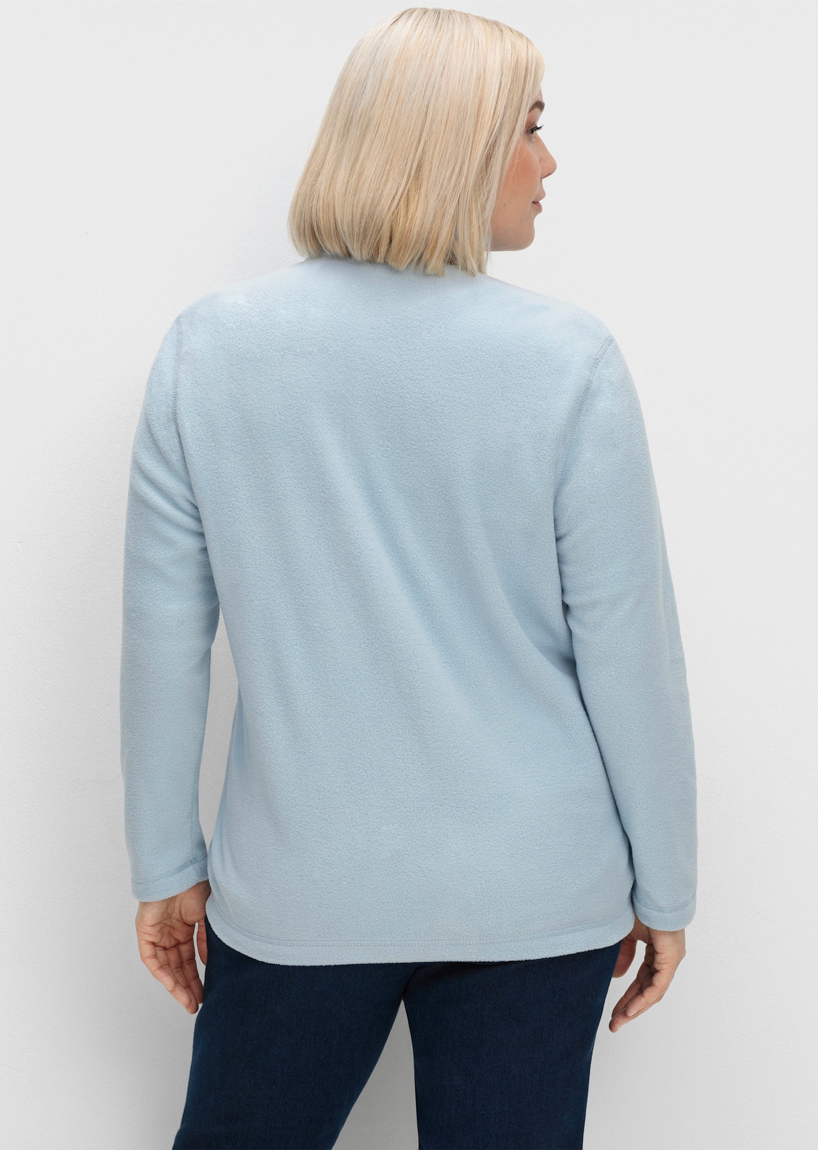 Fleecejacke mit zwei Taschen - bleu