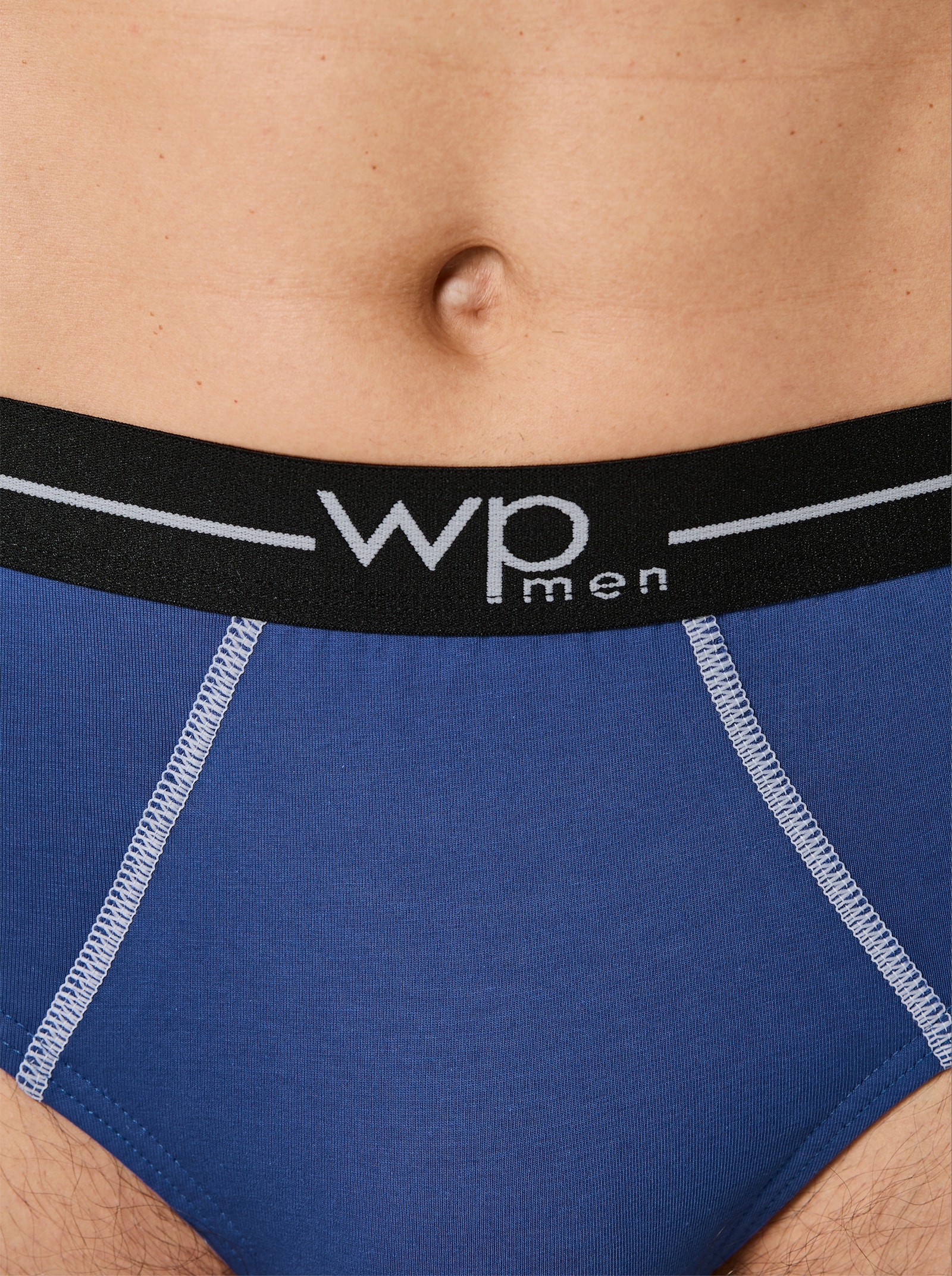 wäschepur men Slip - royalblau + rot + schwarz