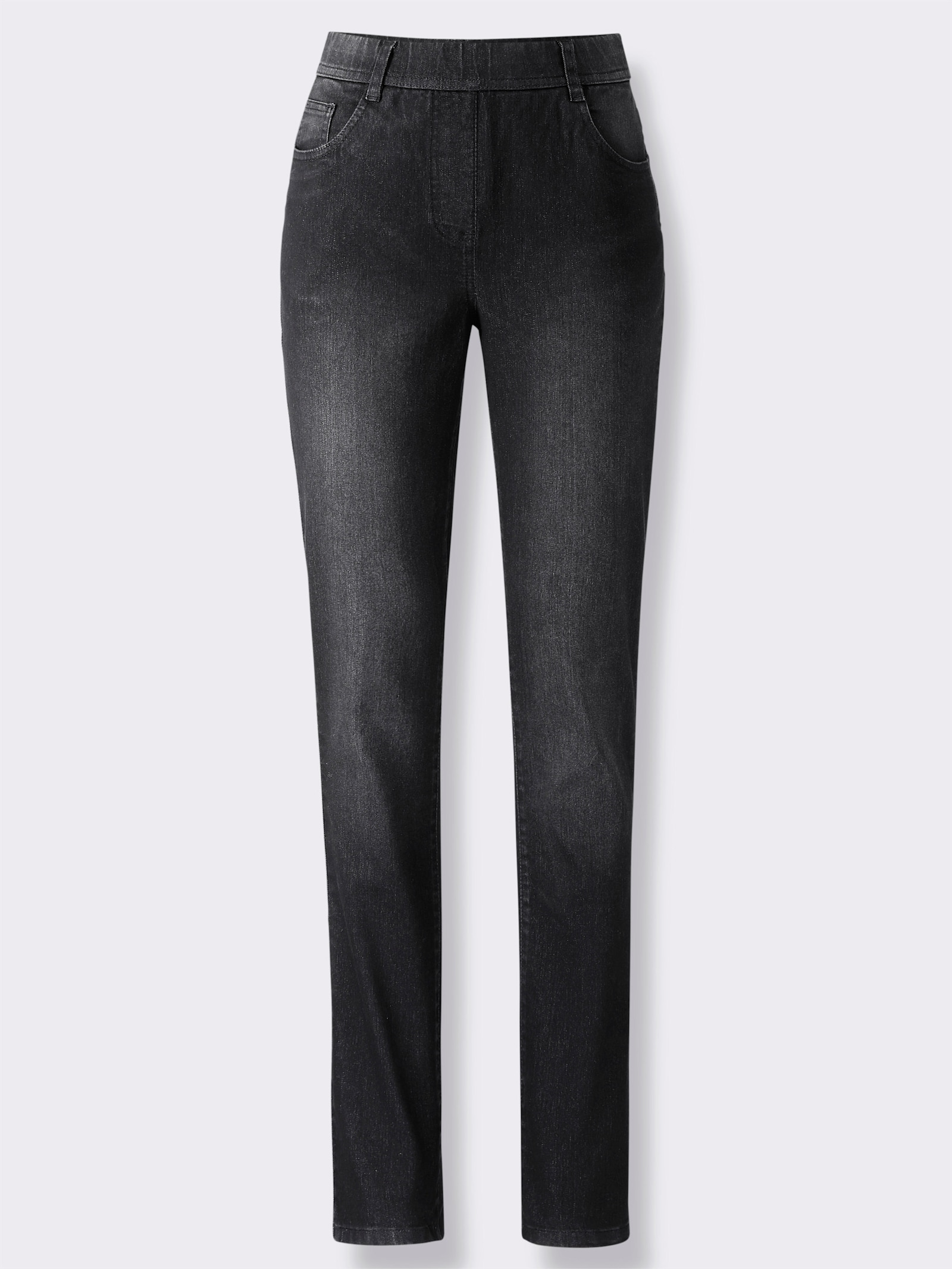 heine Schlupfjeans mit Gürtelschlaufen - black denim