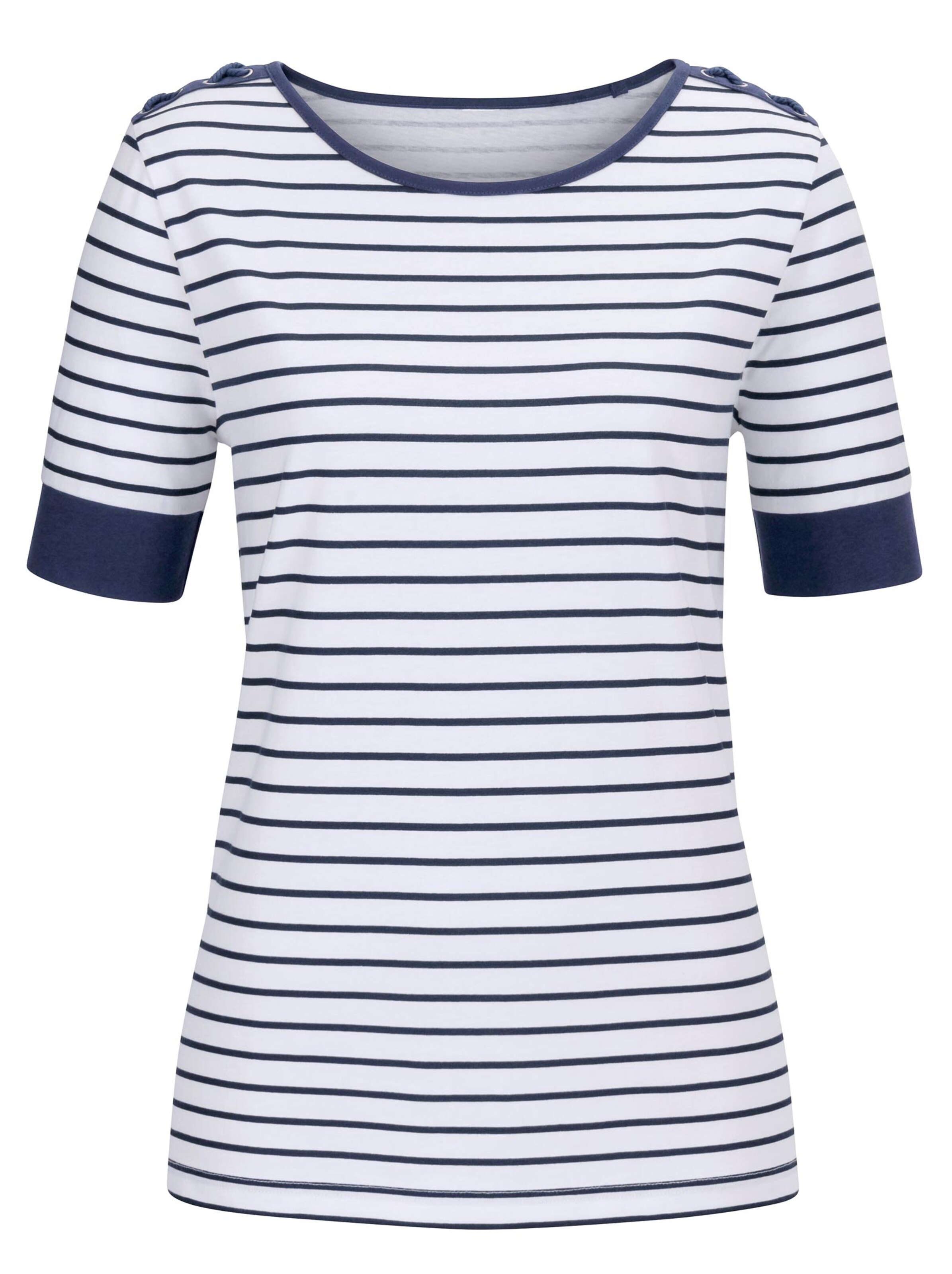 Shirt - weiß-geringelt