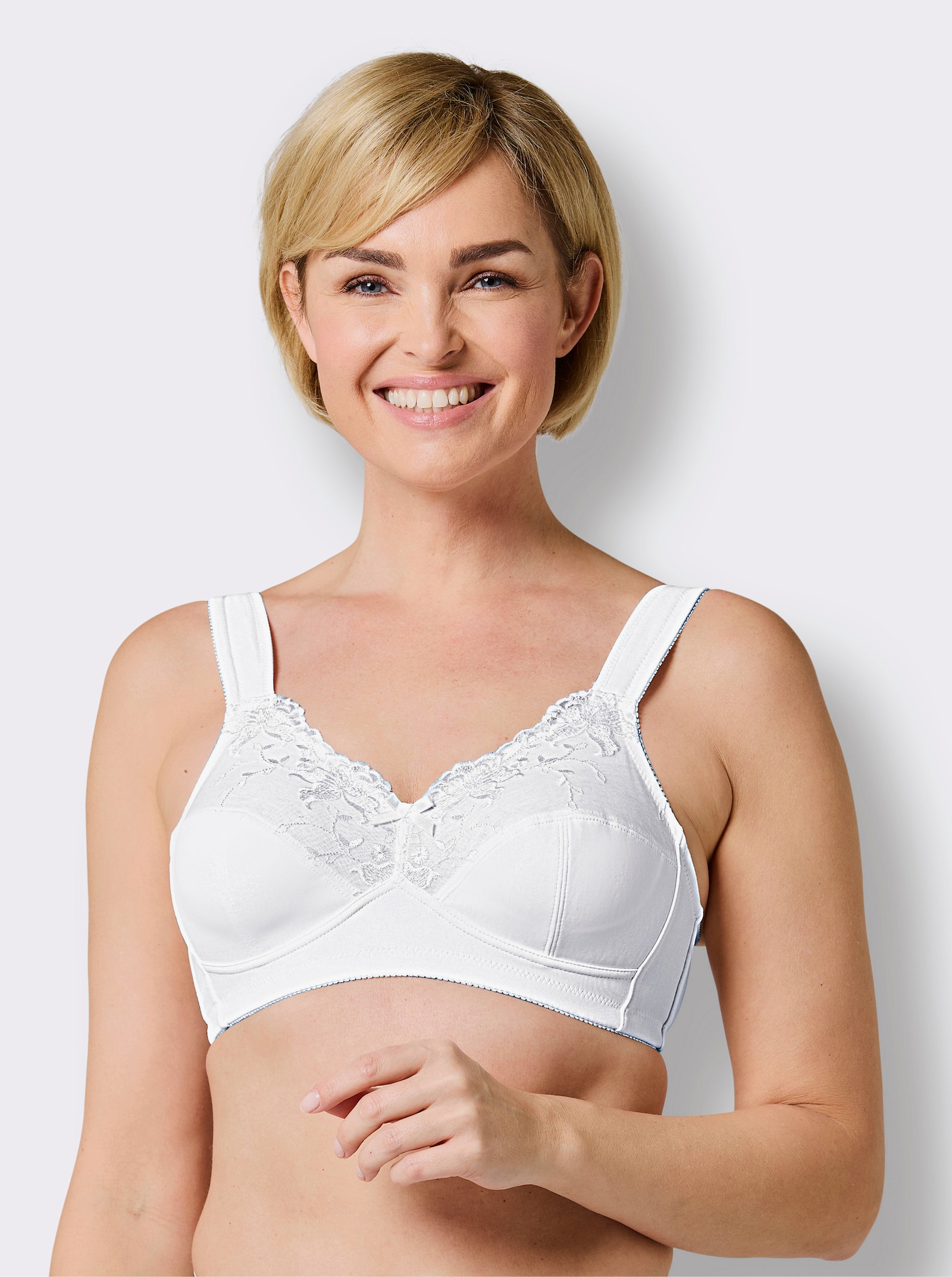 Susa Komfort-BH ohne Bügel - weiß