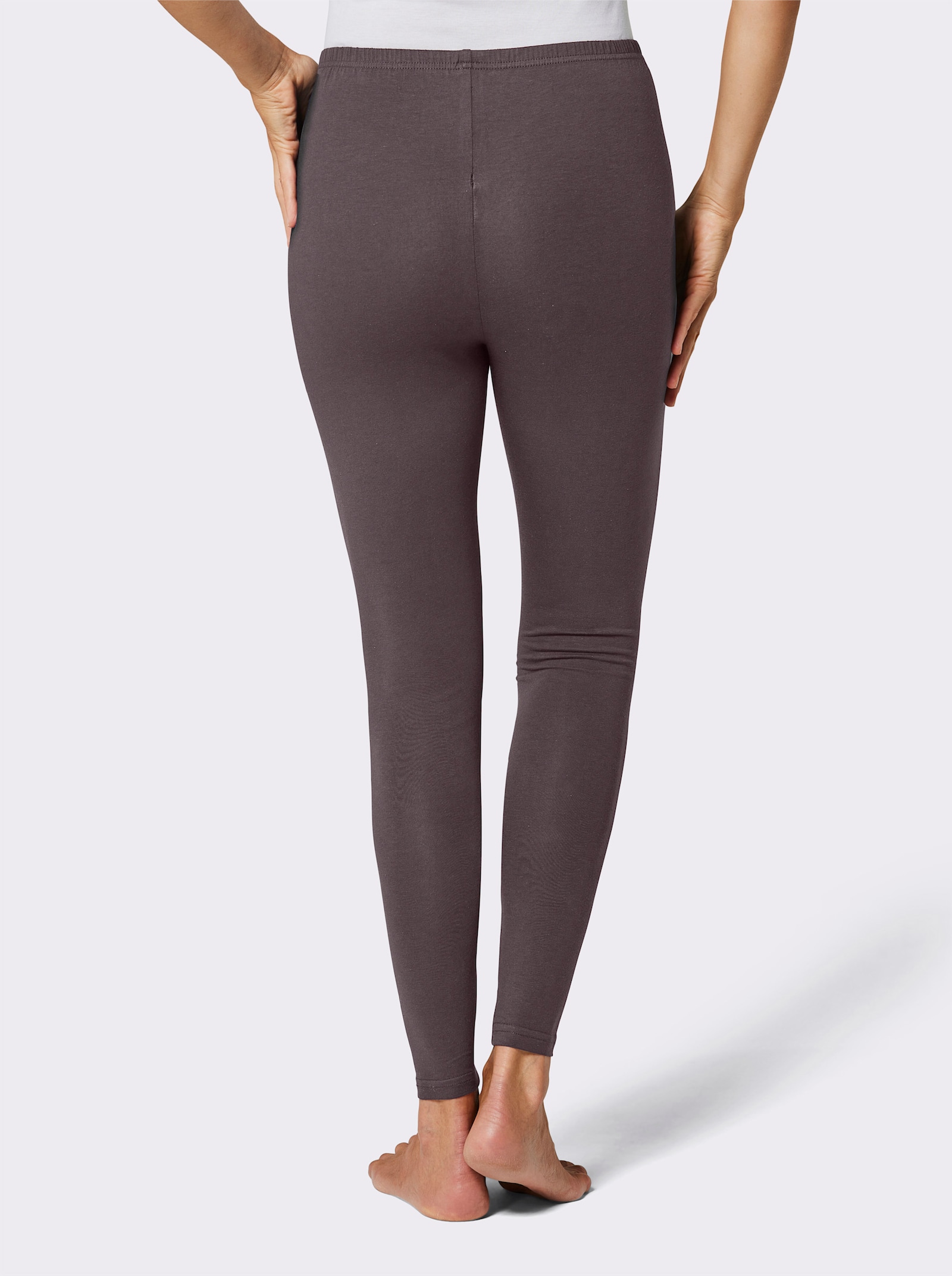 Leggings mit Dehnbund - taupe