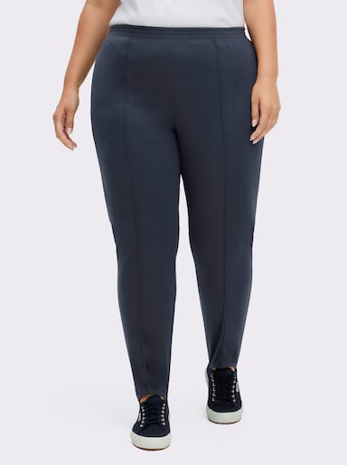Bügelfaltenhose mit Steg - marine