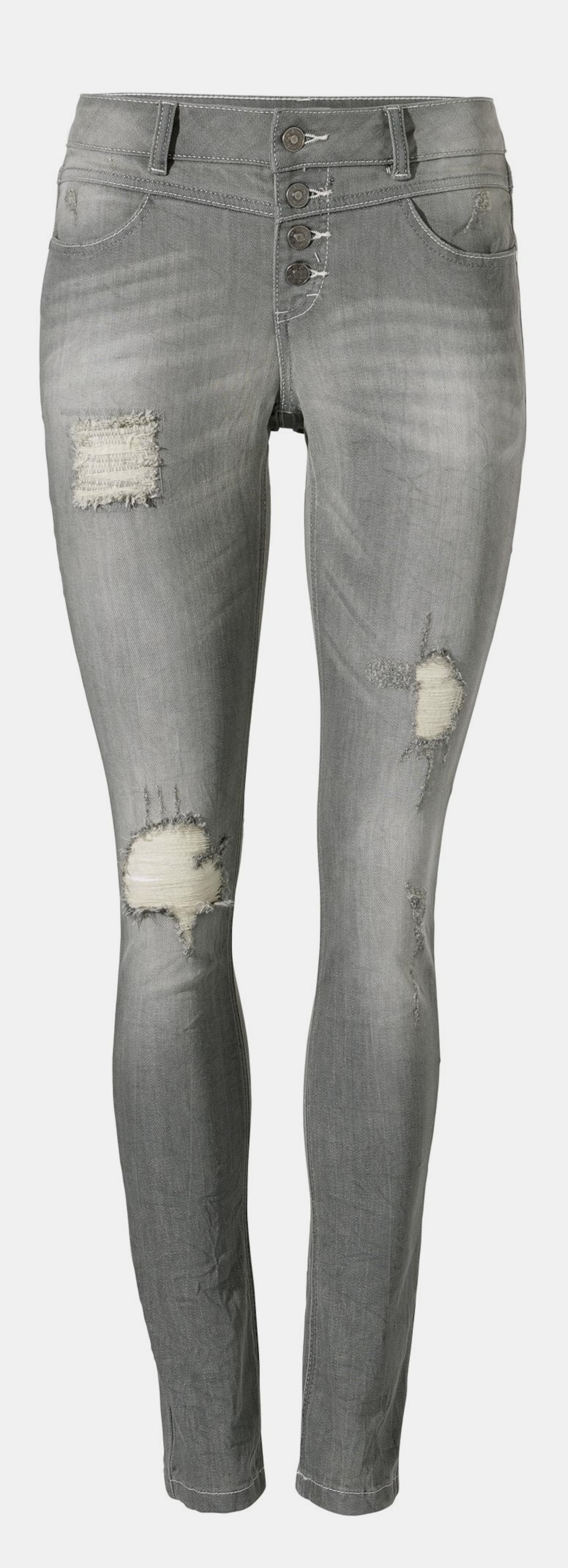 Linea Tesini Skinny-Jeans - grey denim