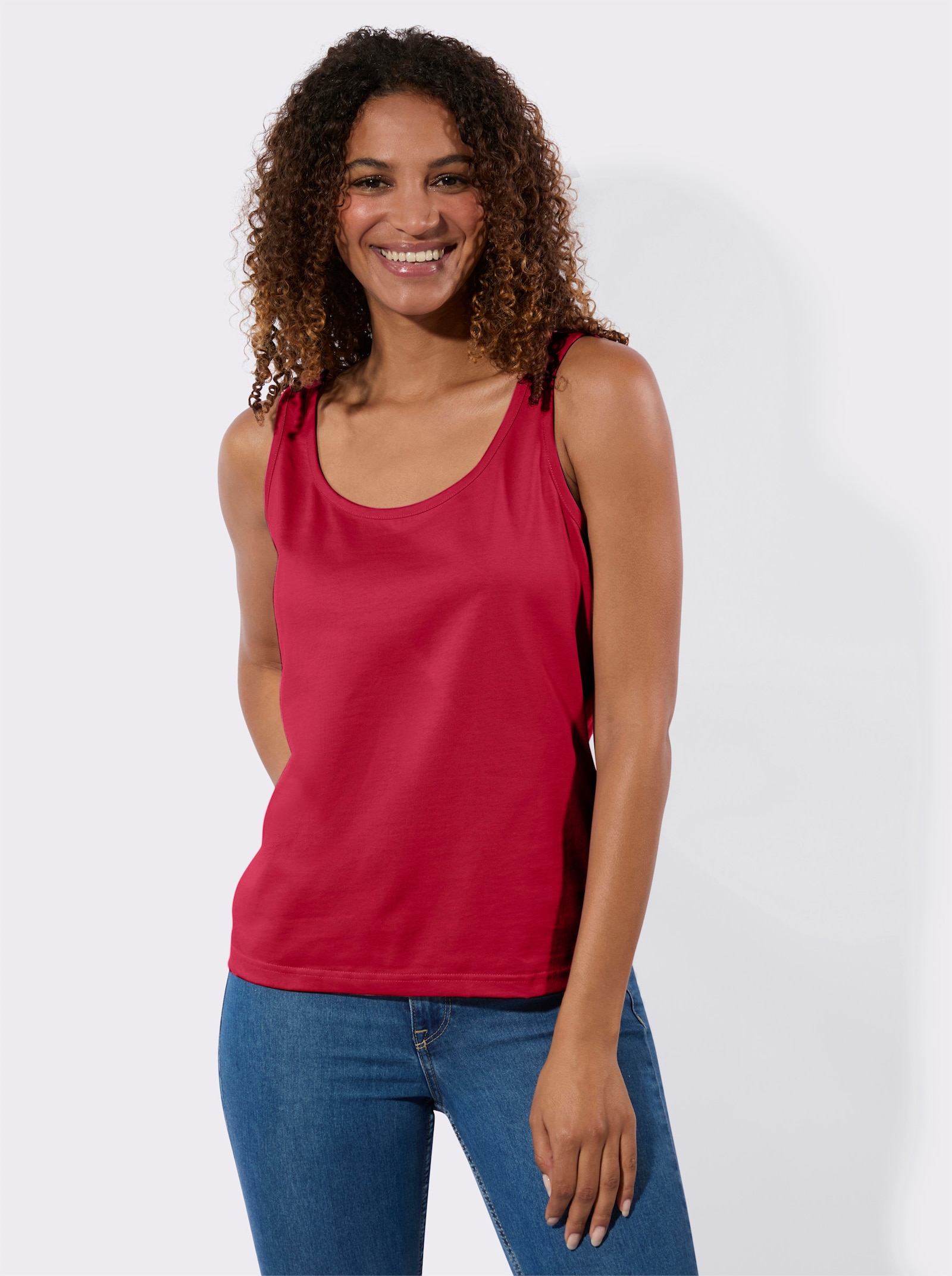 Top v balení po 2 ks - červená + ecru