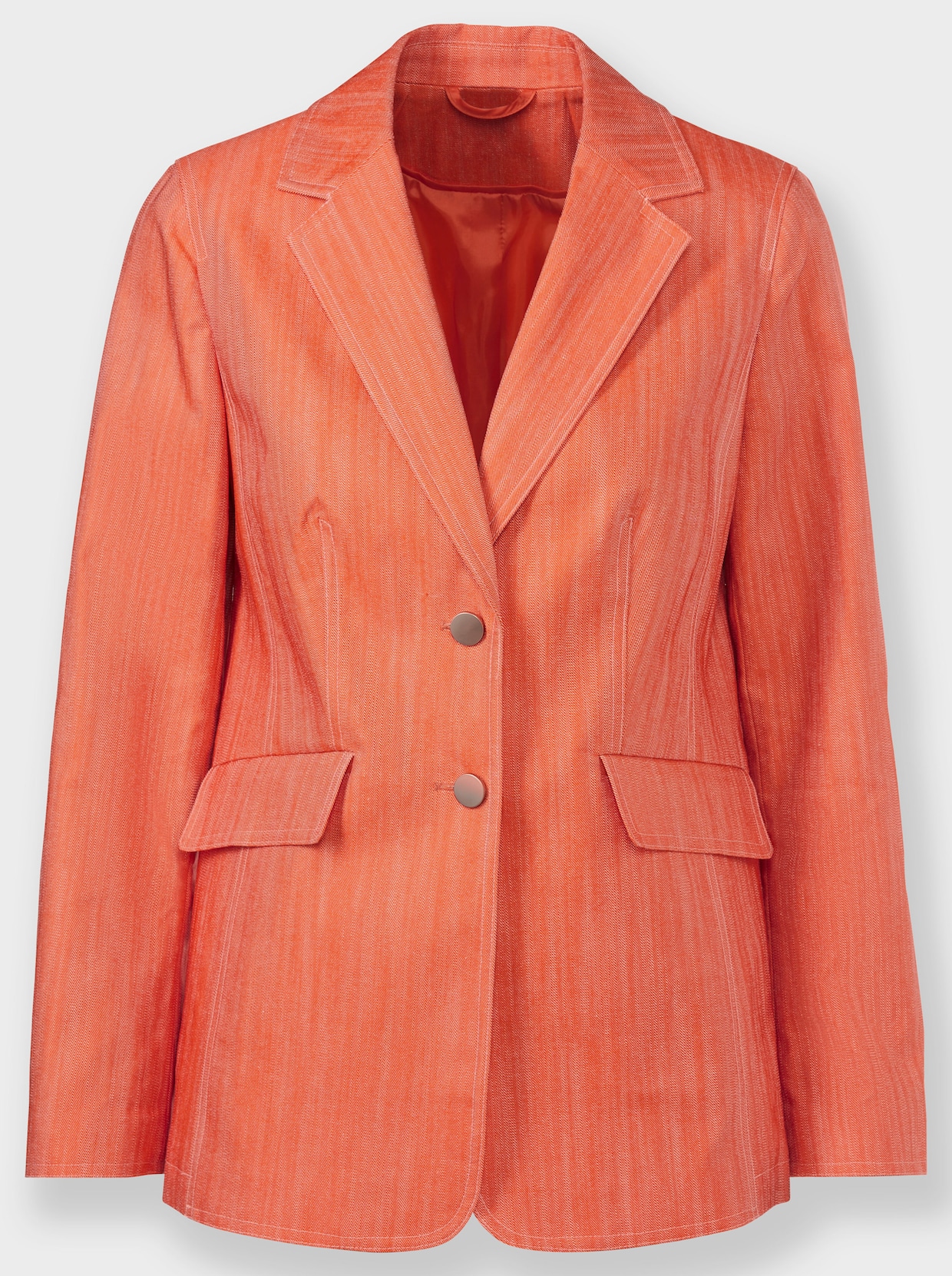 heine Blazer en jean - orange-couleur ivoire chiné