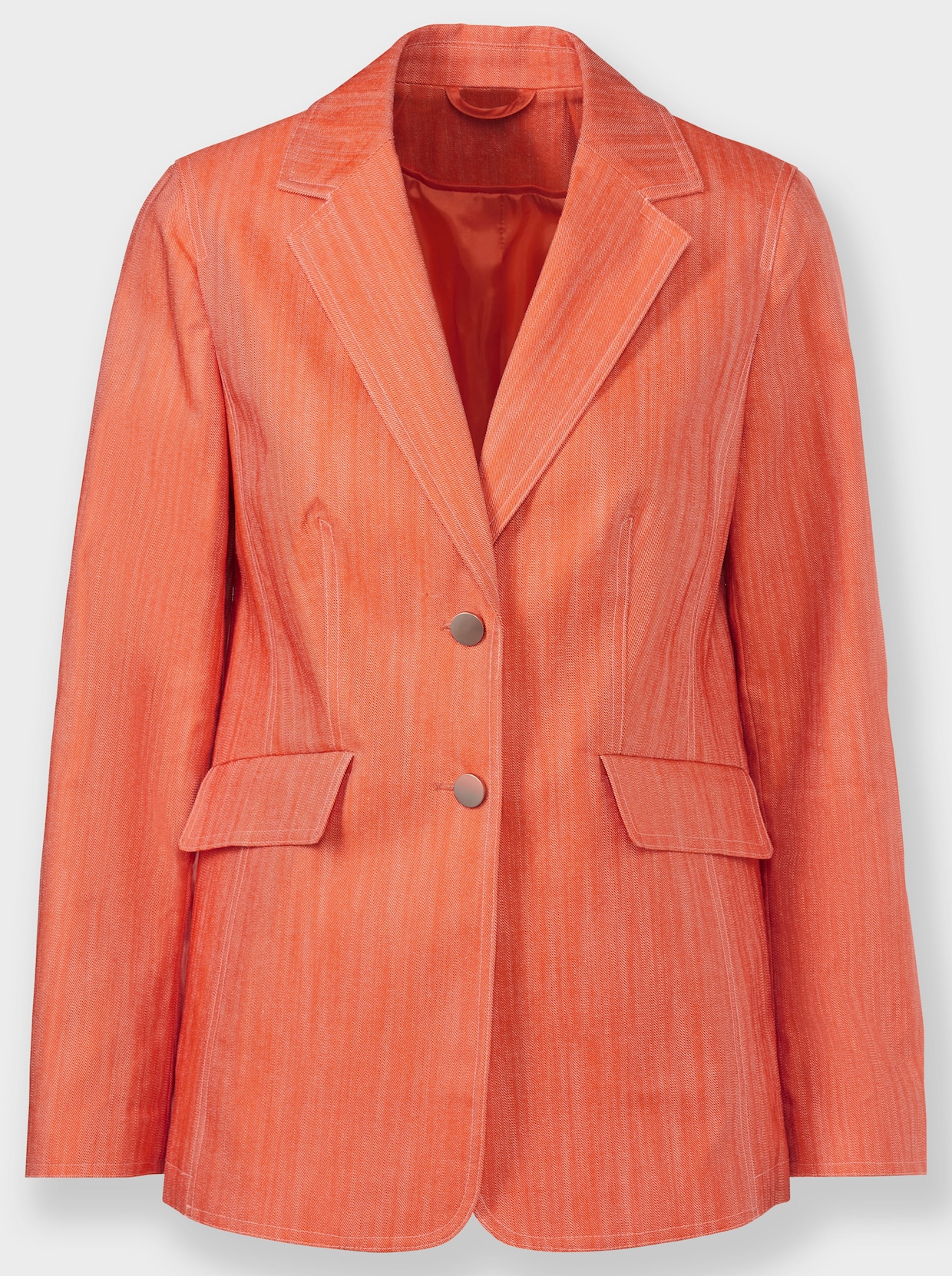 heine Jeansblazer - orange-champagner-meliert