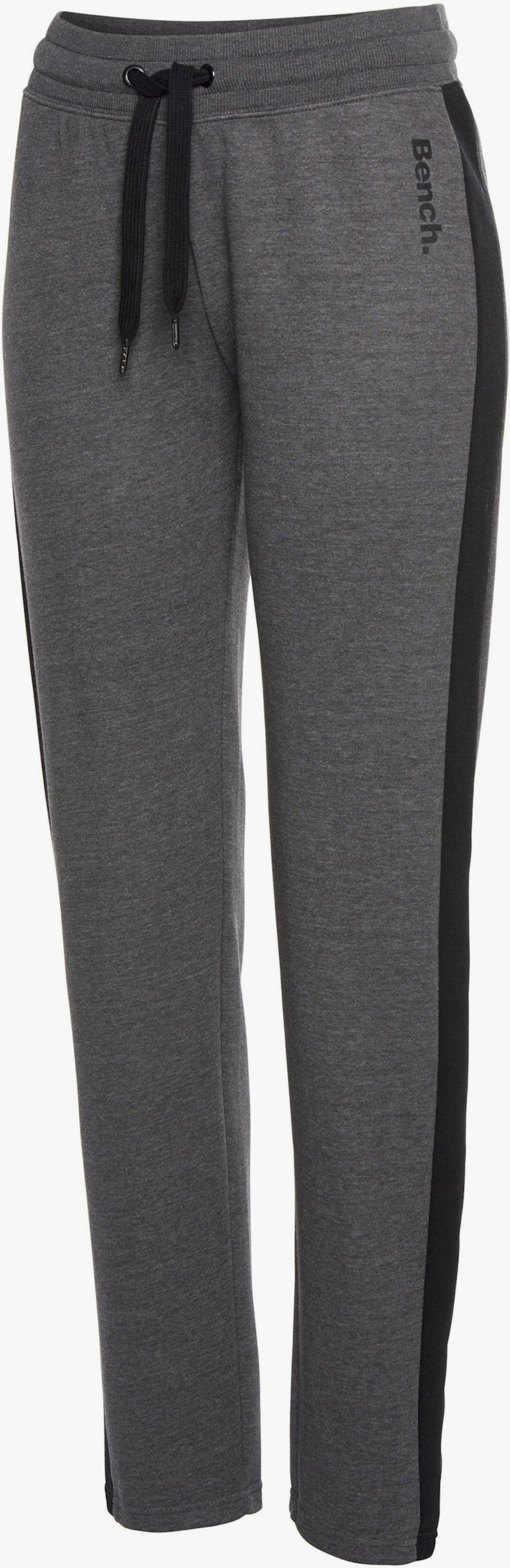 Bench. Loungewear Loungehose - anthrazit-meliert-schwarz