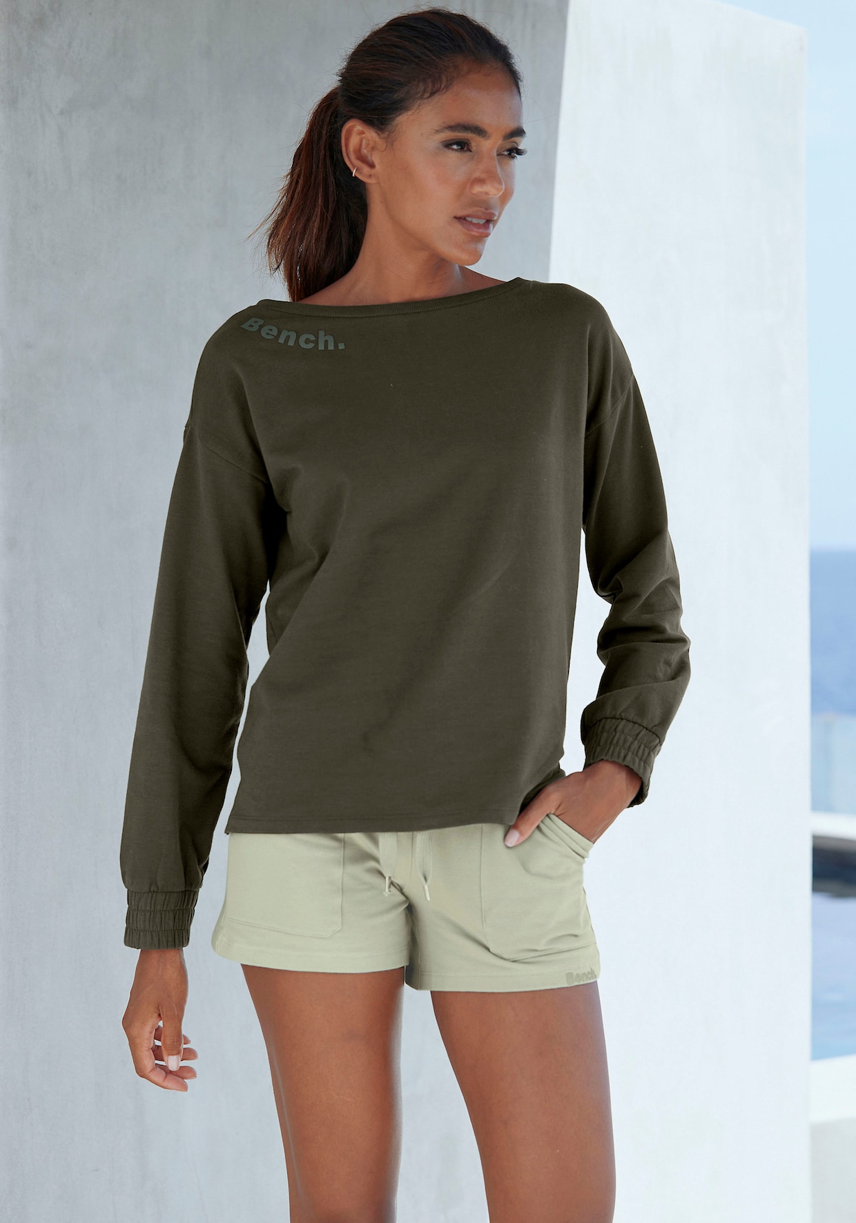 Sweatshirt - dunkelgrün