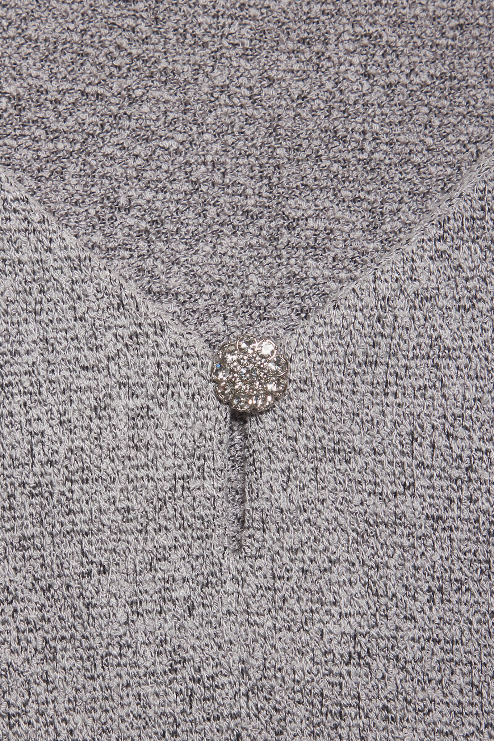 LASCANA Kurzarmshirt - silbergrau