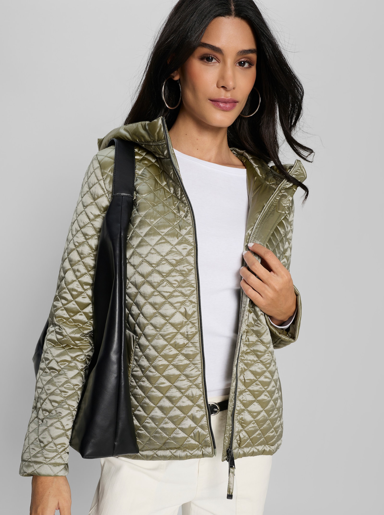heine Outdoorjacke mit Steppung - schilf