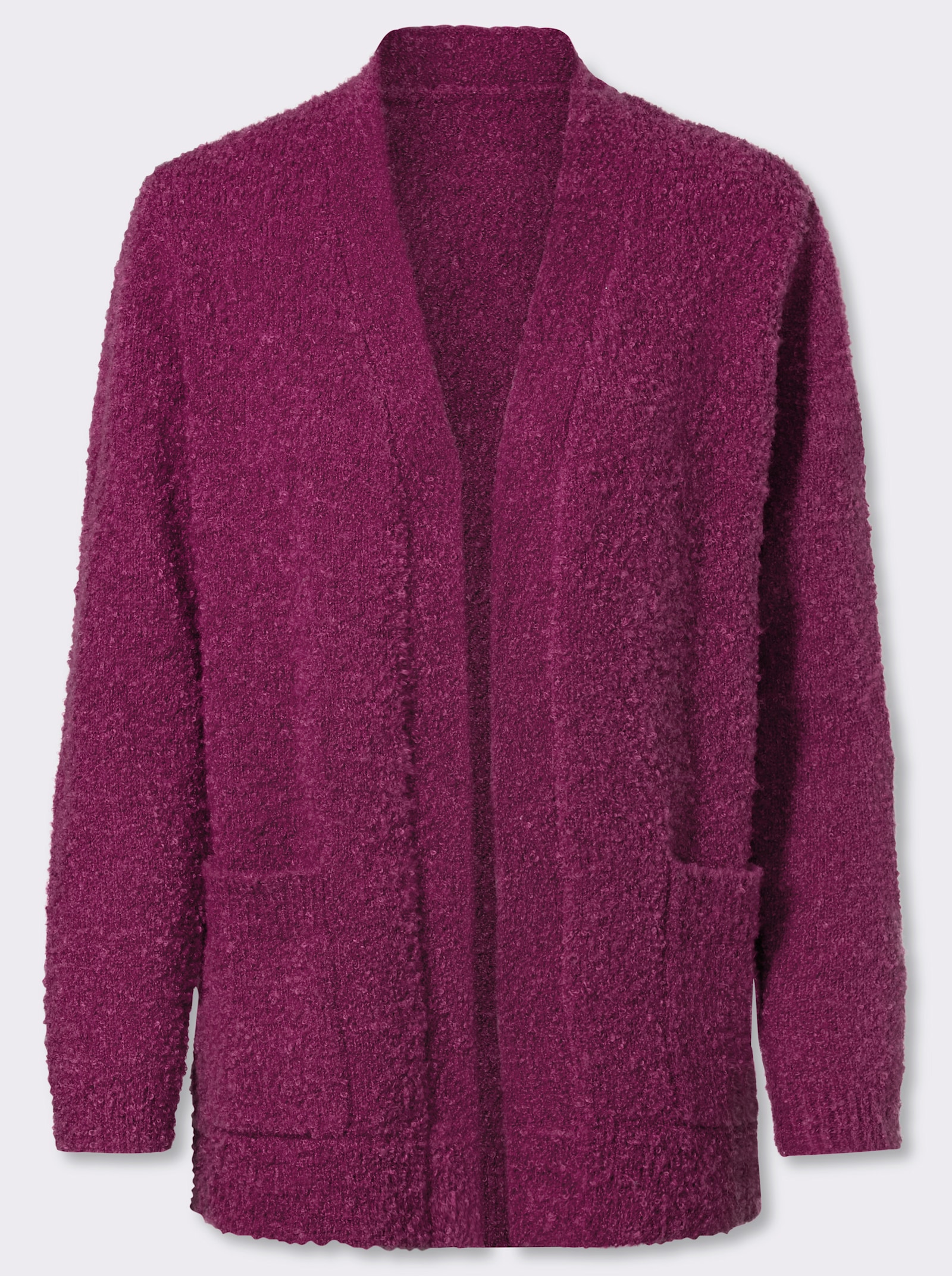 Strickjacke aus flauschigem Bouclé-Garn - erika