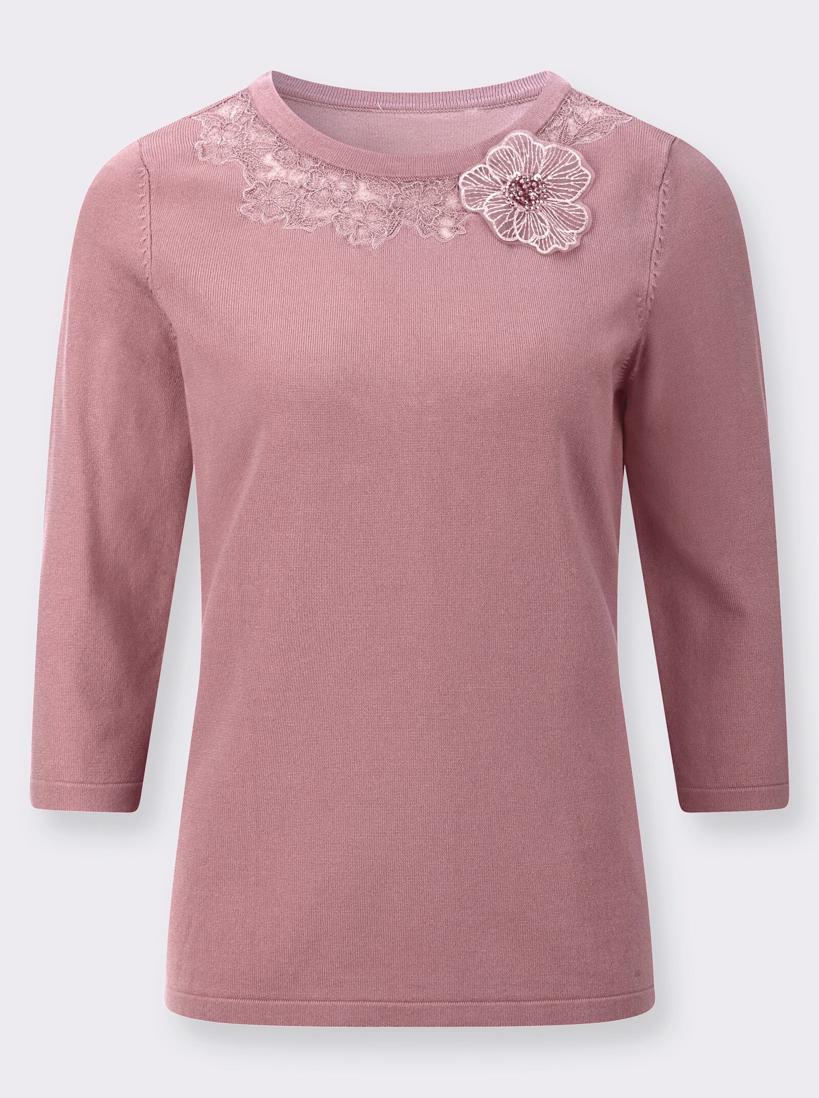 3/4 Arm-Pullover - hortensie