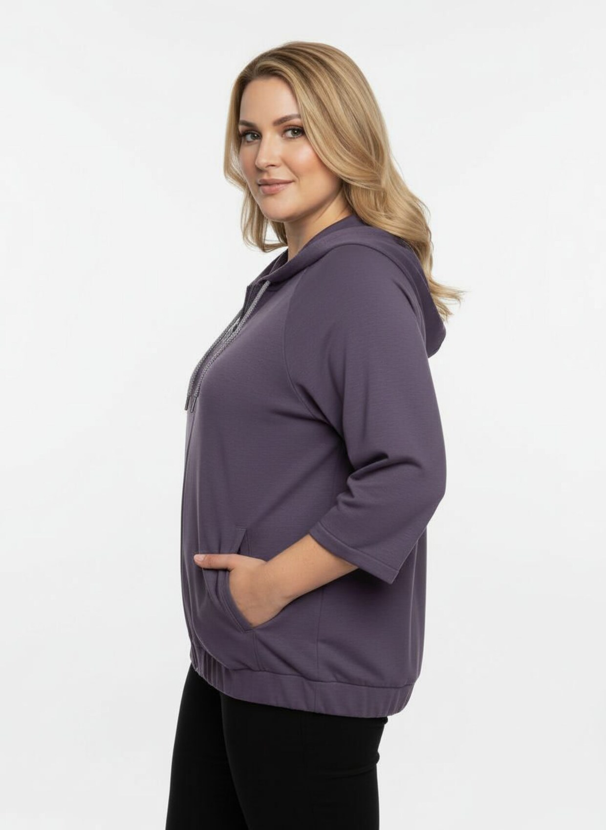 Shirtjacke mit Kapuze - feige