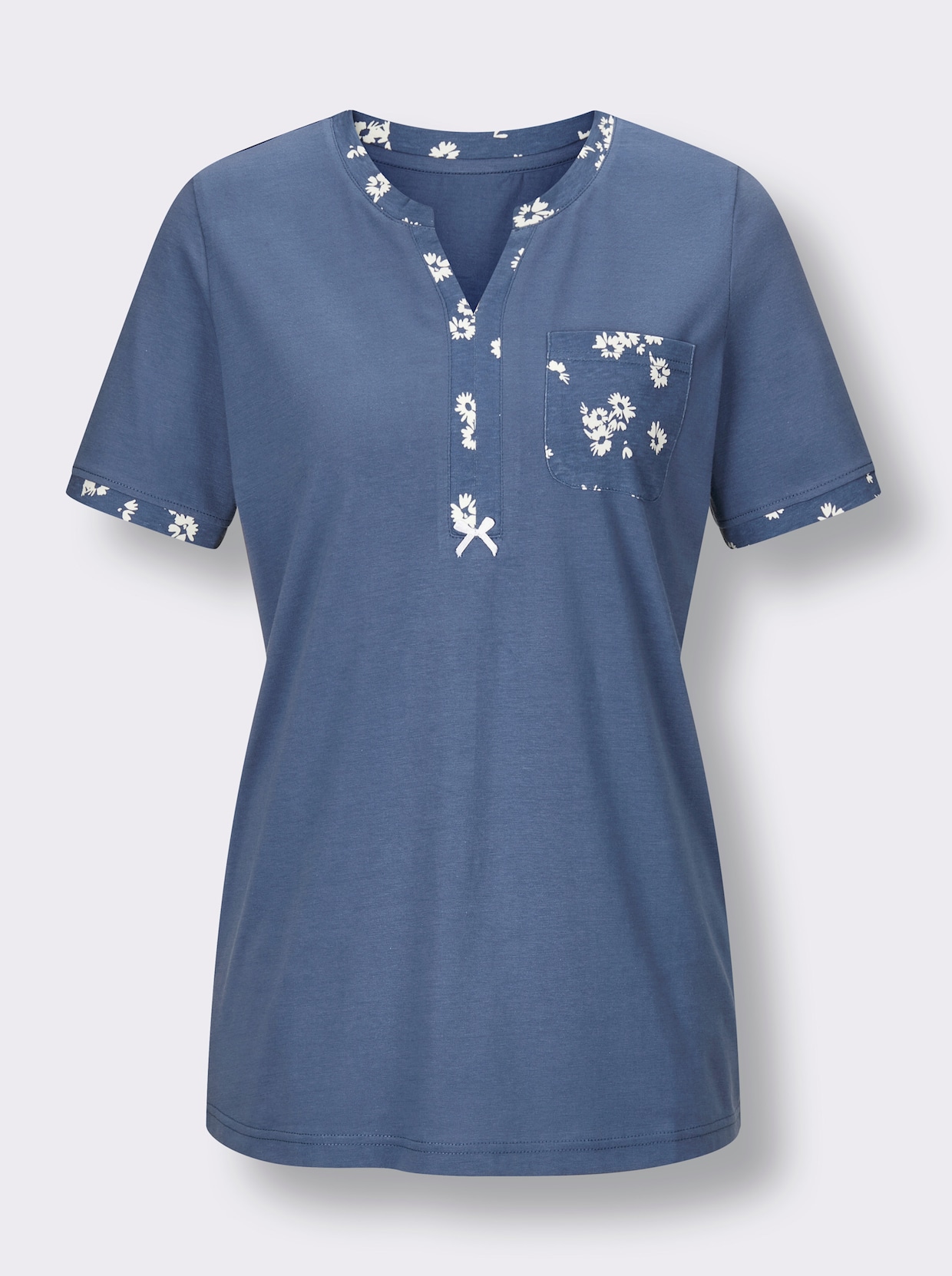 wäschepur Pyjama-Shirt - jeansblauw