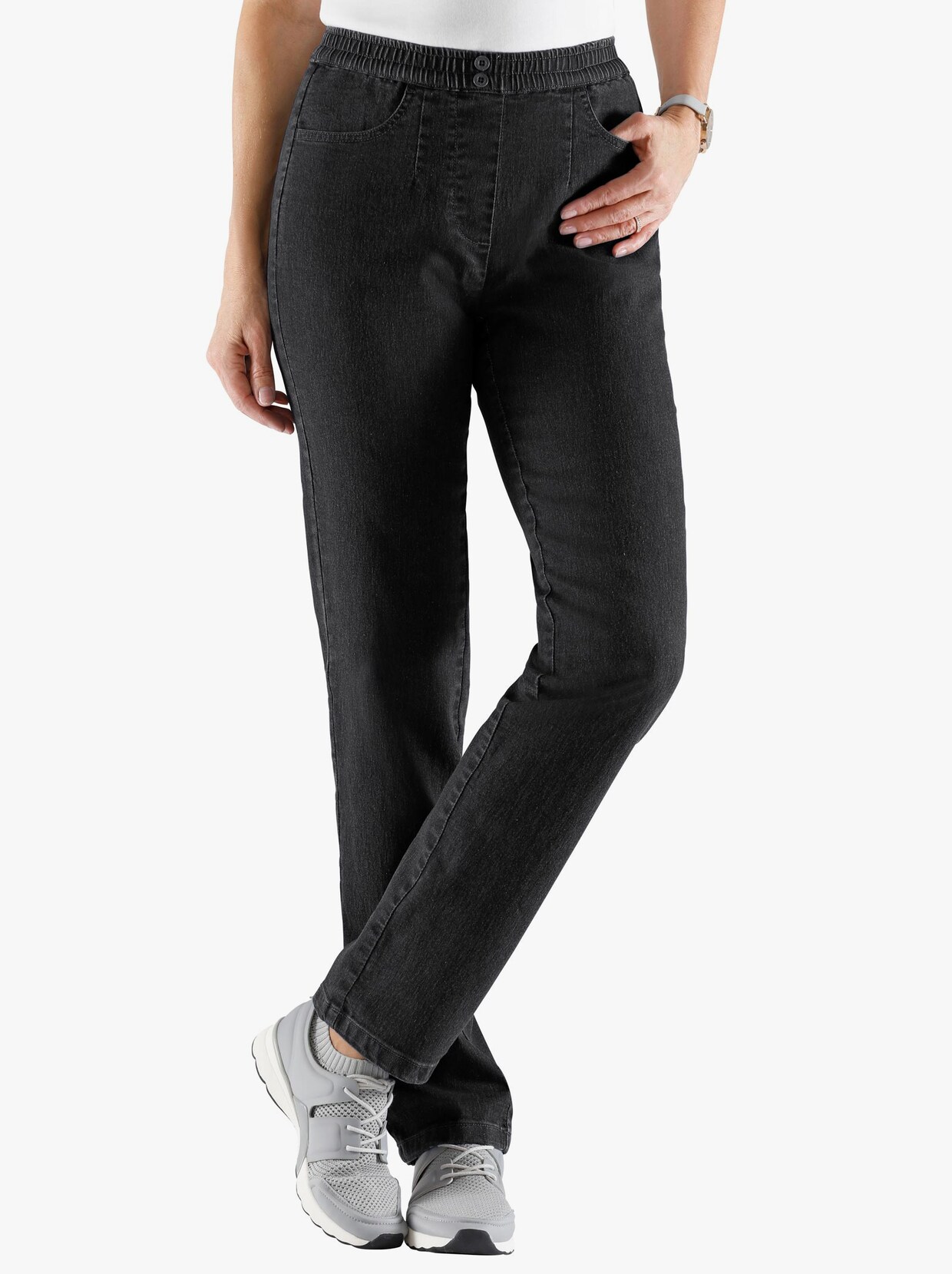 Jeans - black denim