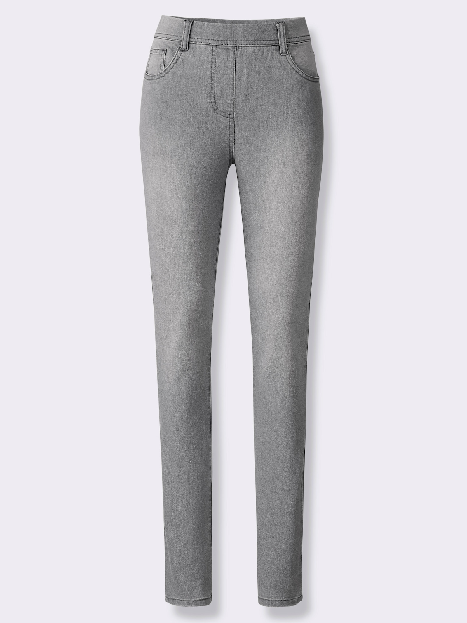 heine Schlupfjeans mit Gürtelschlaufen - light grey-denim