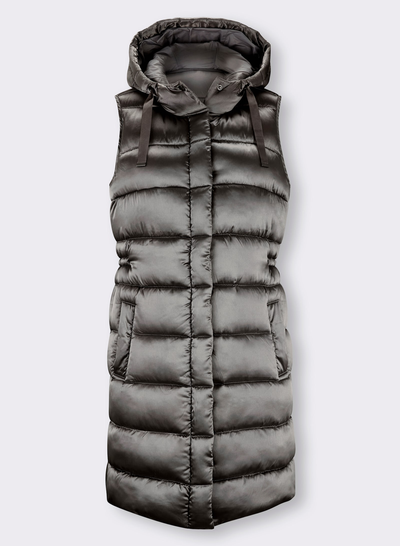 heine Gilet matelassé avec capuche - gris
