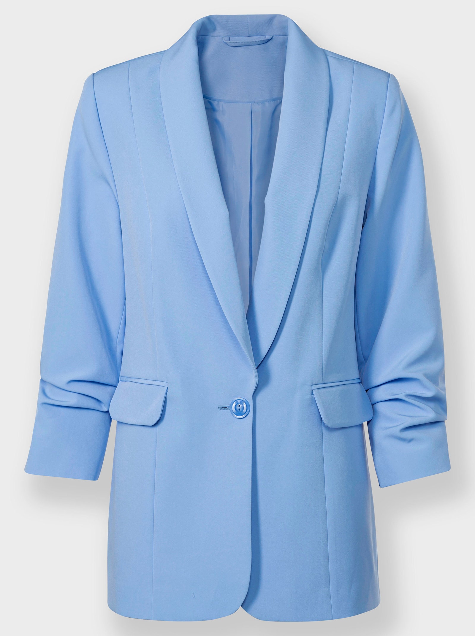 heine Blazer mit Schalkragen - himmelblau