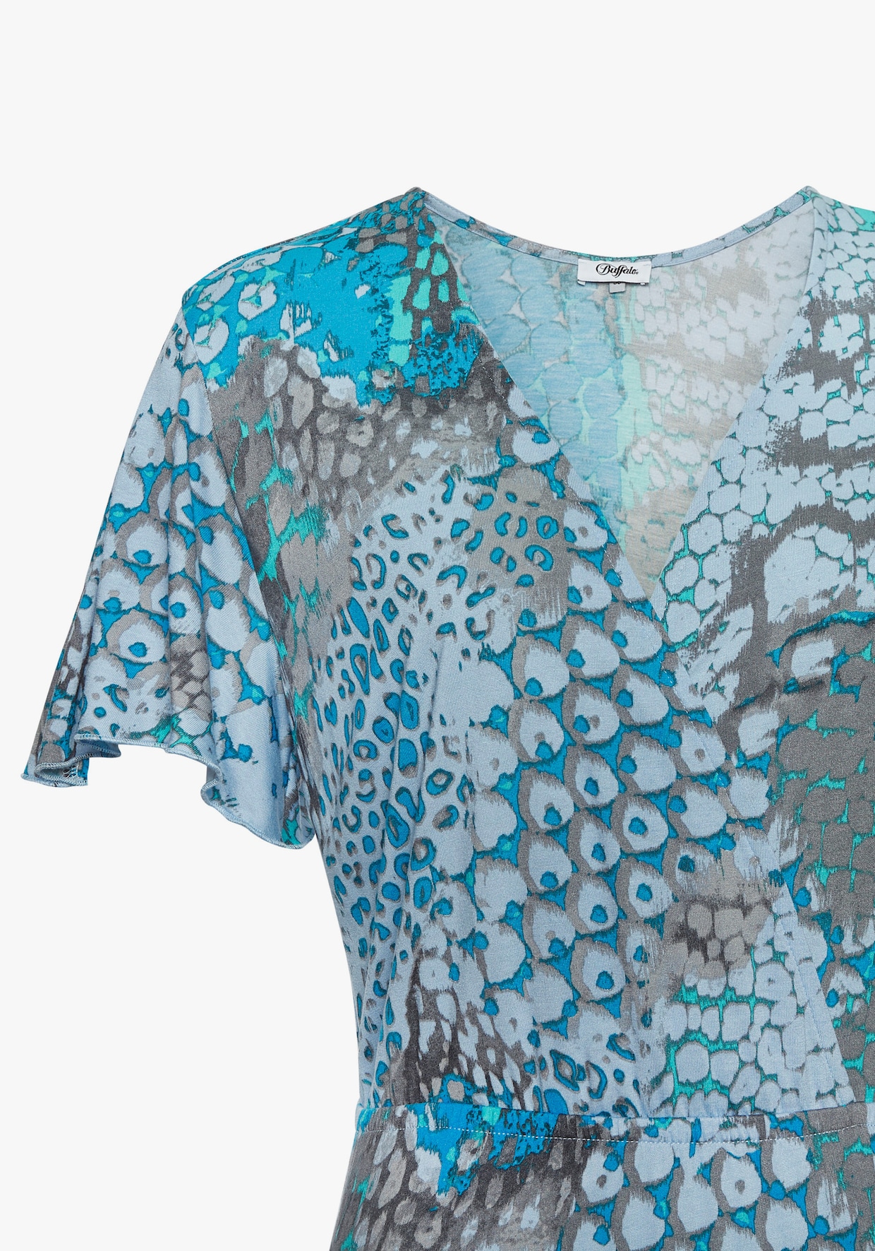 Buffalo Maxi-jurk - blauw bedrukt