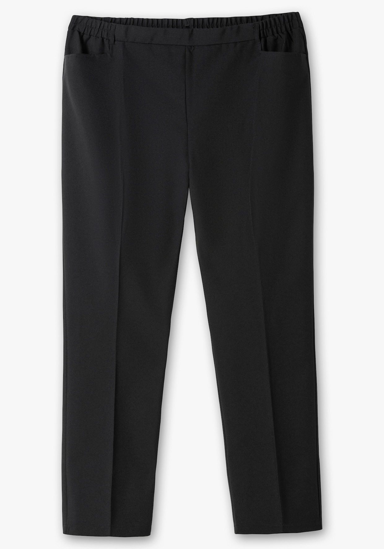 Bügelfaltenhose - schwarz