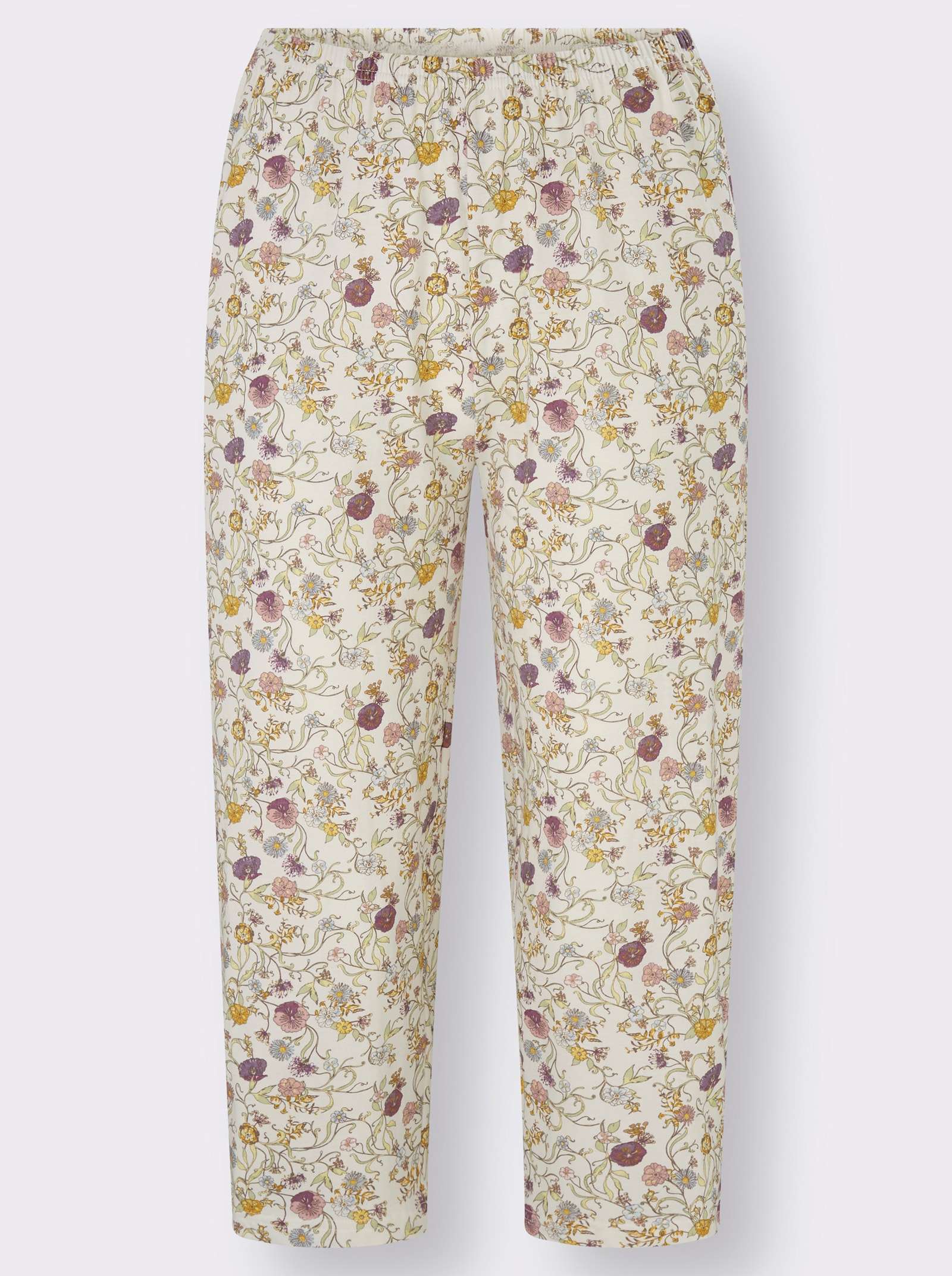 wäschepur Pyžamo z čisté bavlny - šampaňská-potisk