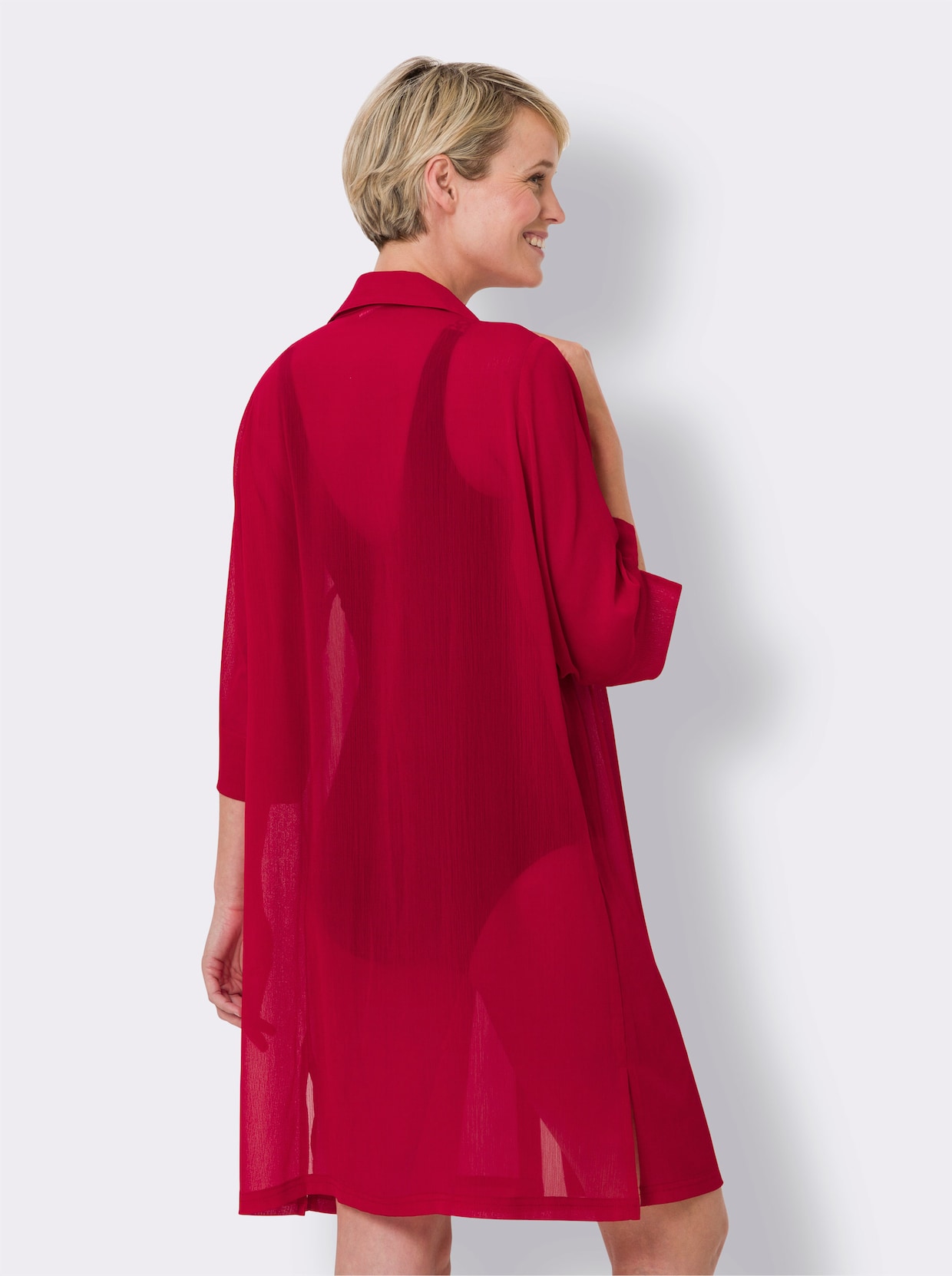strandblouse - rood