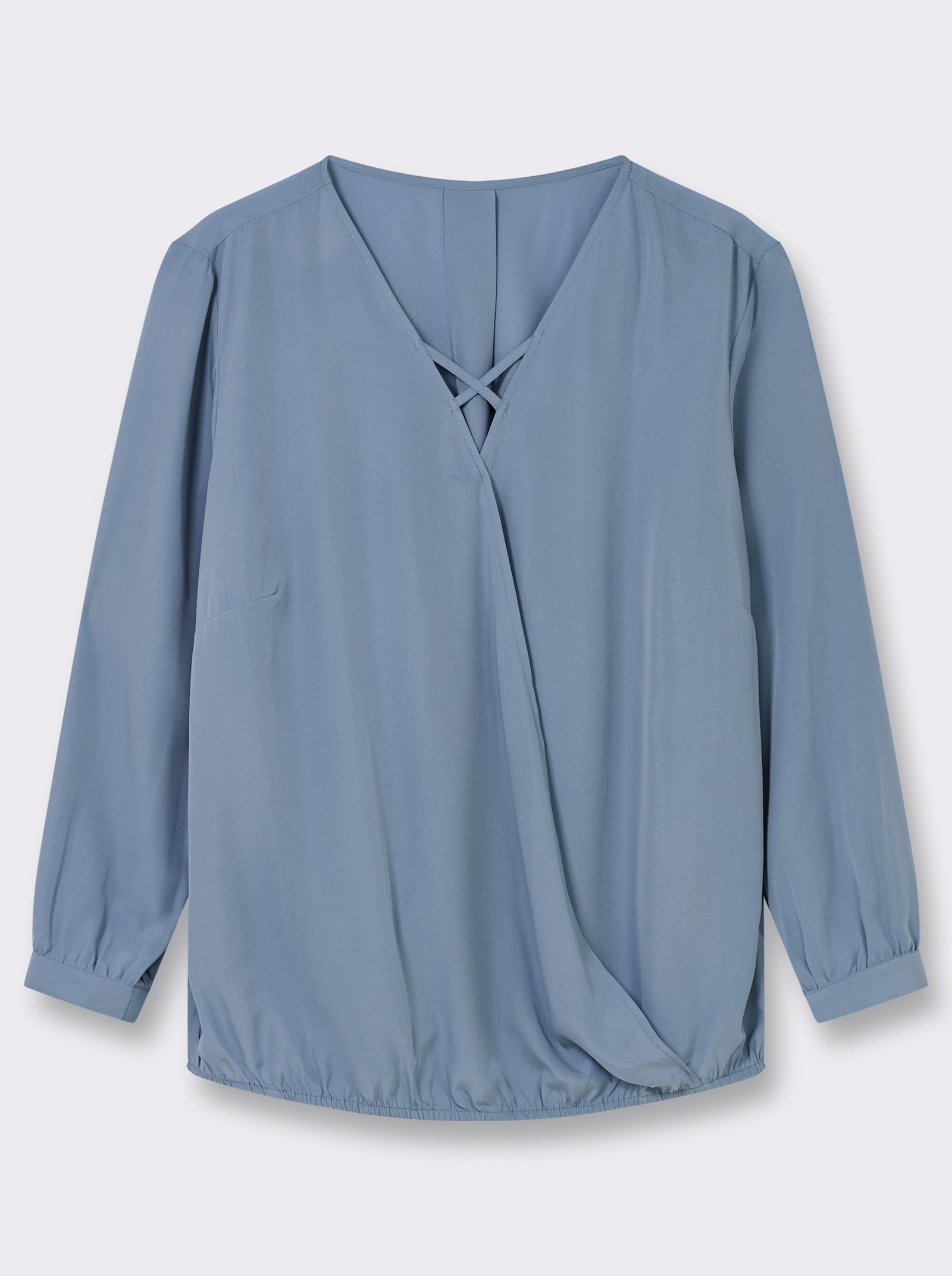 Schlupfbluse - rauchblau
