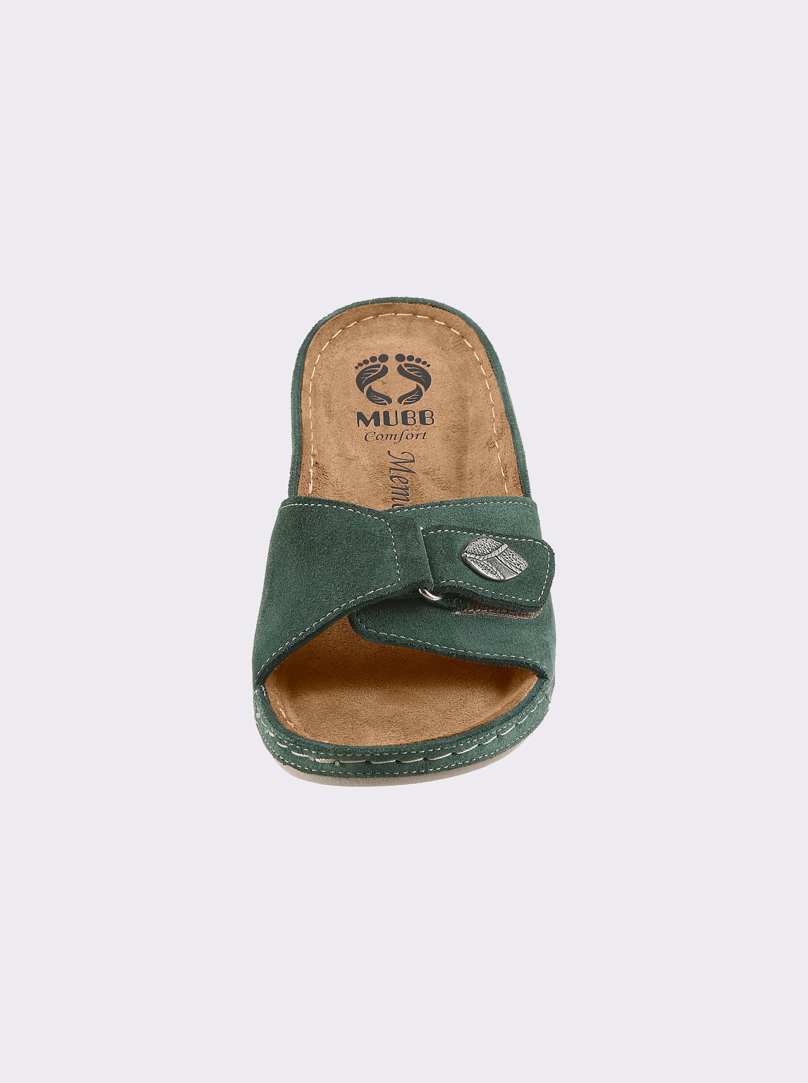 Mubb Pantolette mit Memory-Fußbett, Weite H - jade