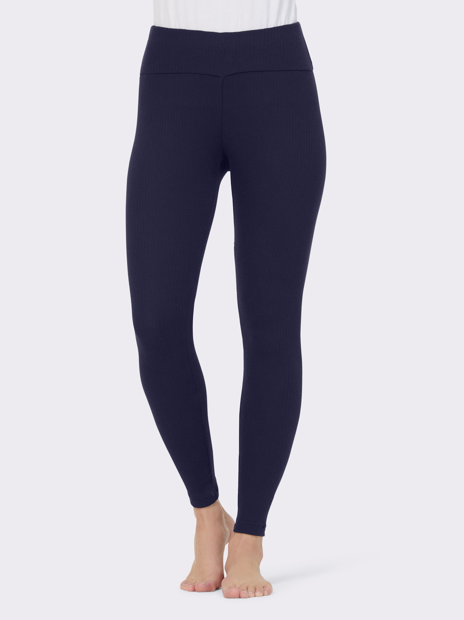 wäschepur Leggings hinten höher geschnitten - marine