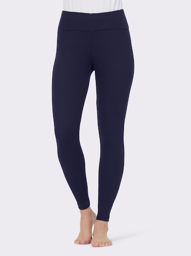 wäschepur Leggings hinten höher geschnitten - marine