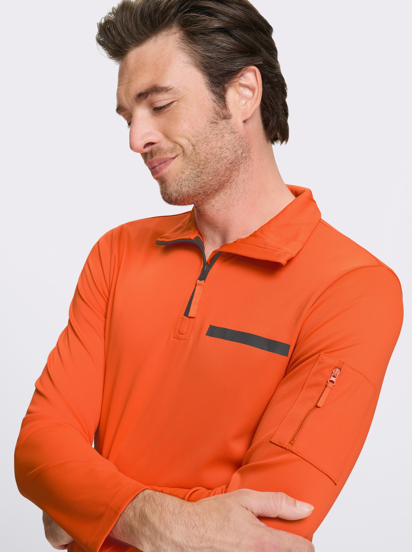 Catamaran Sports Sweatshirt in Interlock-Qualität - orange