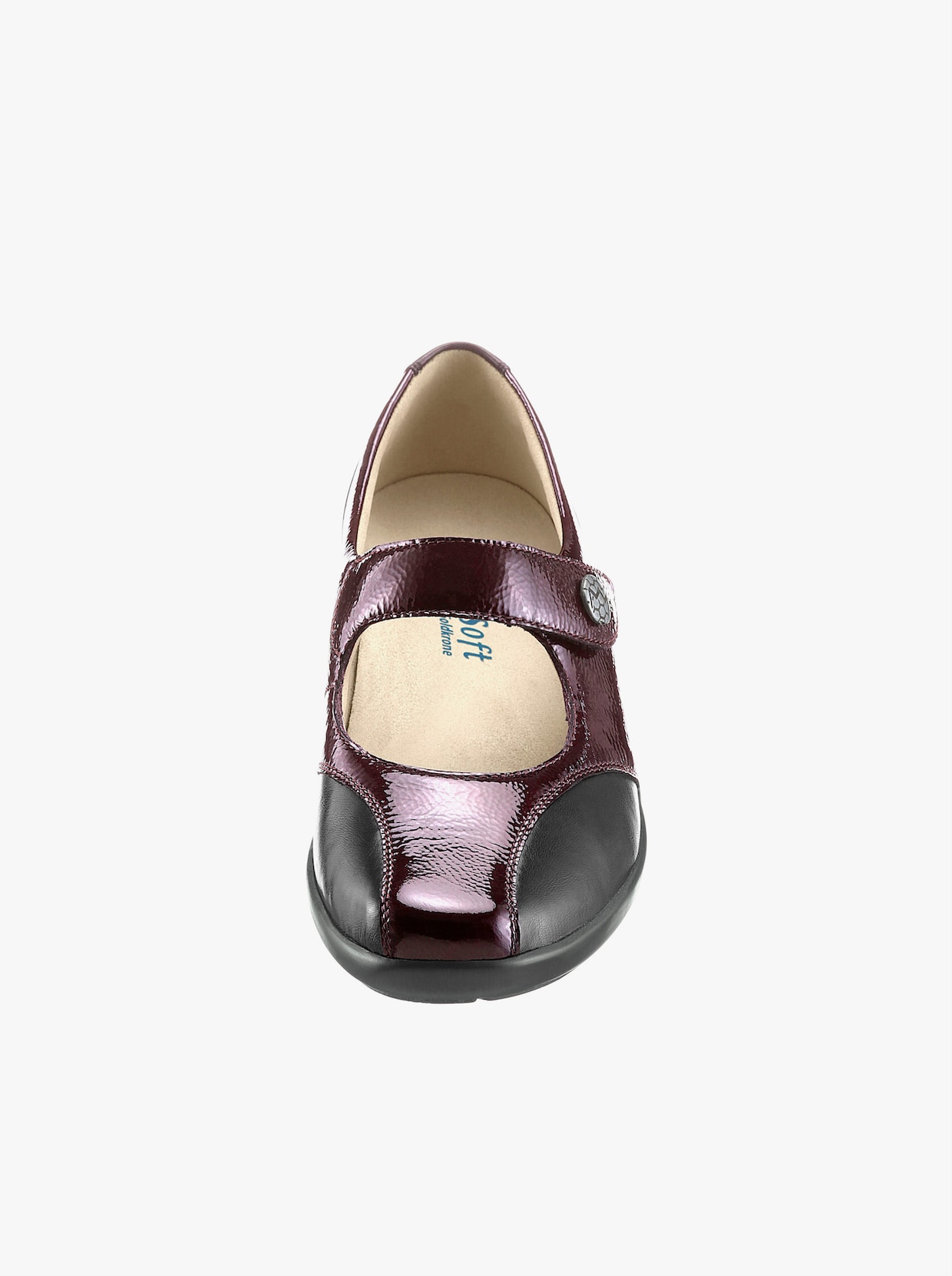 Hallux Soft by Goldkrone Ballerina - schwarz-bordeaux