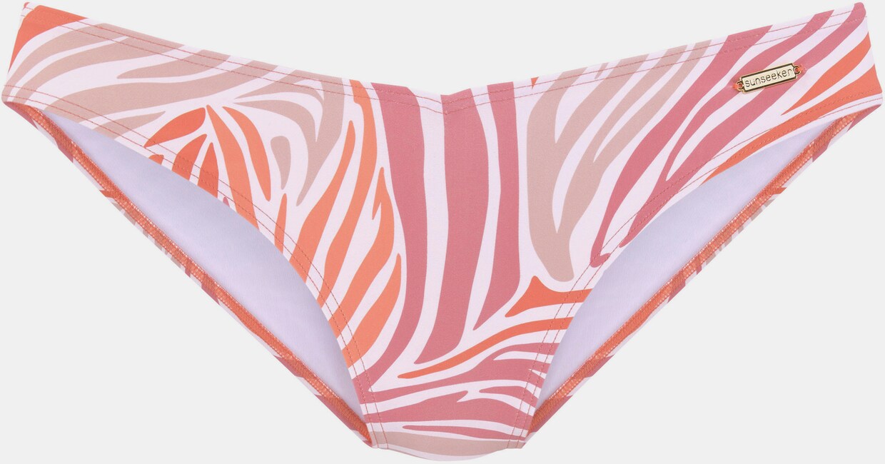 Sunseeker Bikini-Hose - weiß-orange-rose