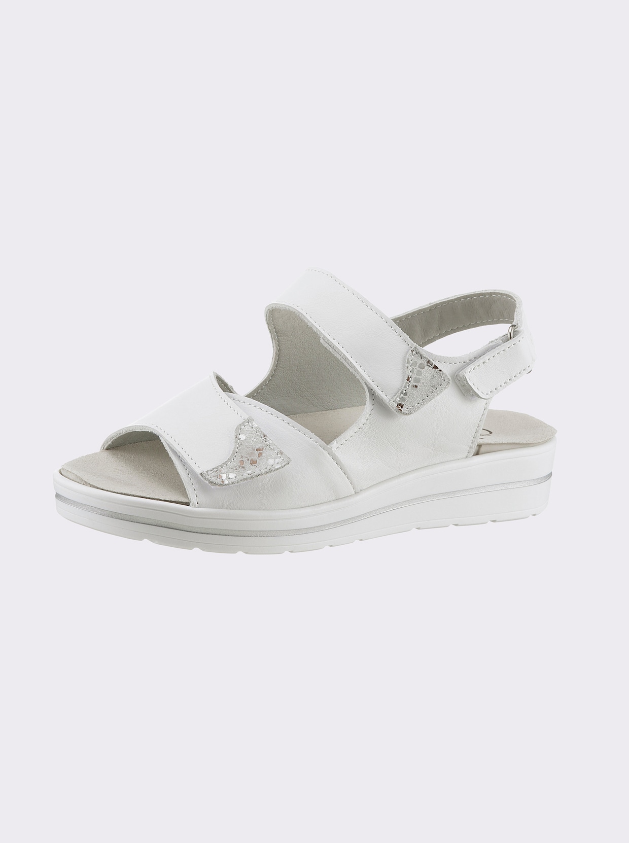 airsoft comfort+ Sandalette - weiß