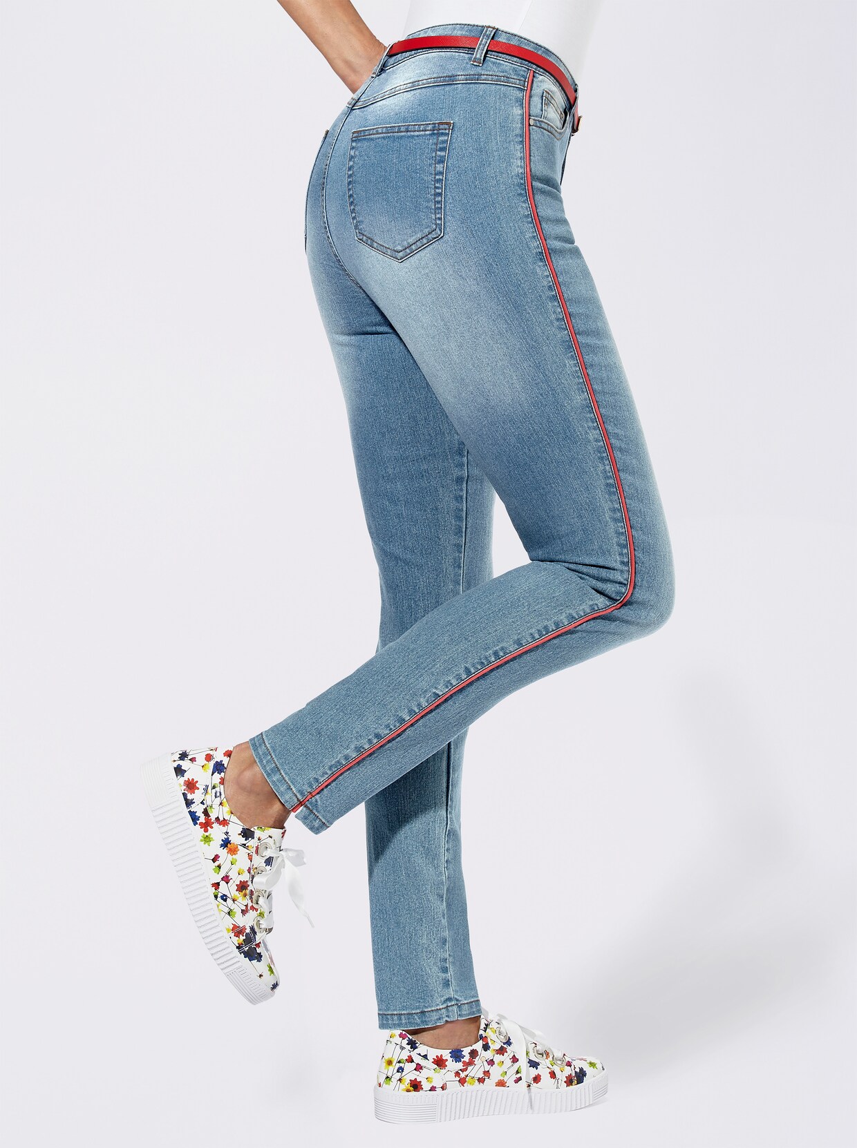 5-Pocket-Jeans - blue-bleached