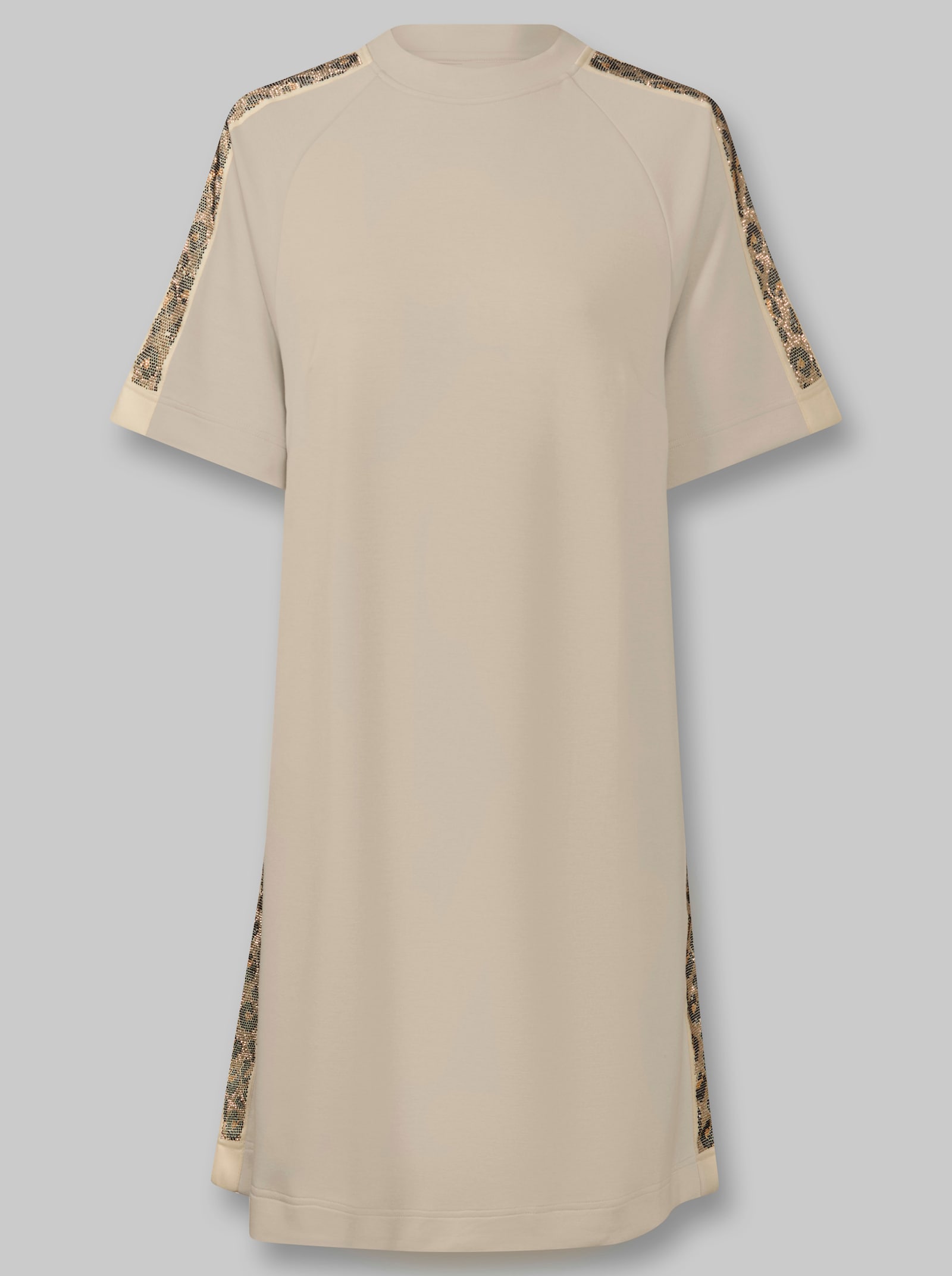 heine Sweatkleid in A-Form - sand