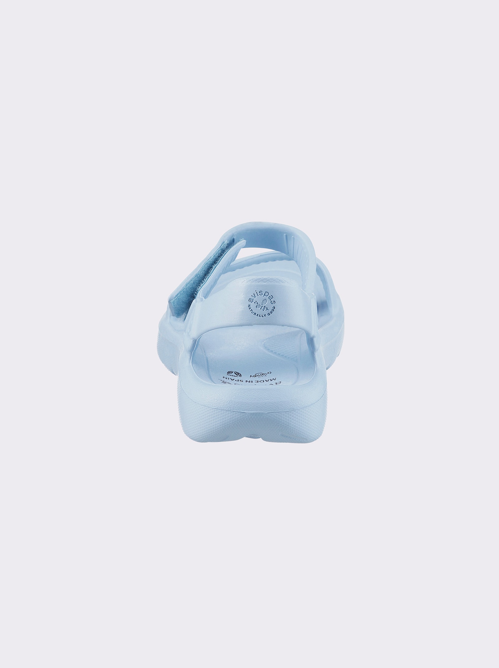 Badesandale mit Klettverschluss - hellblau
