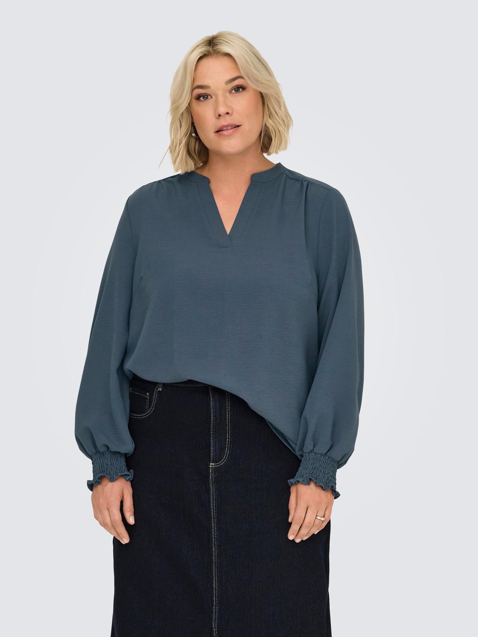 ONLY CARMAKOMA Shirtbluse - ombre blue