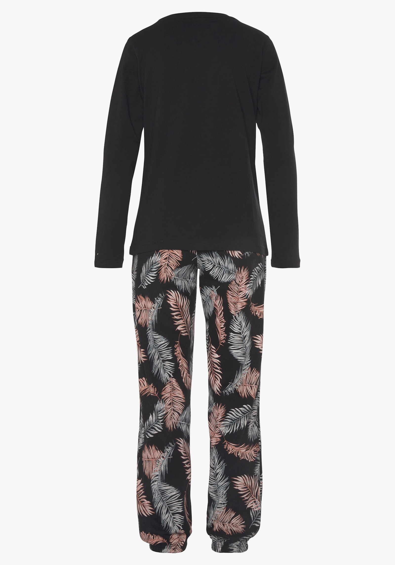 Vivance Dreams Pyjama - schwarz schwarz-gemustert