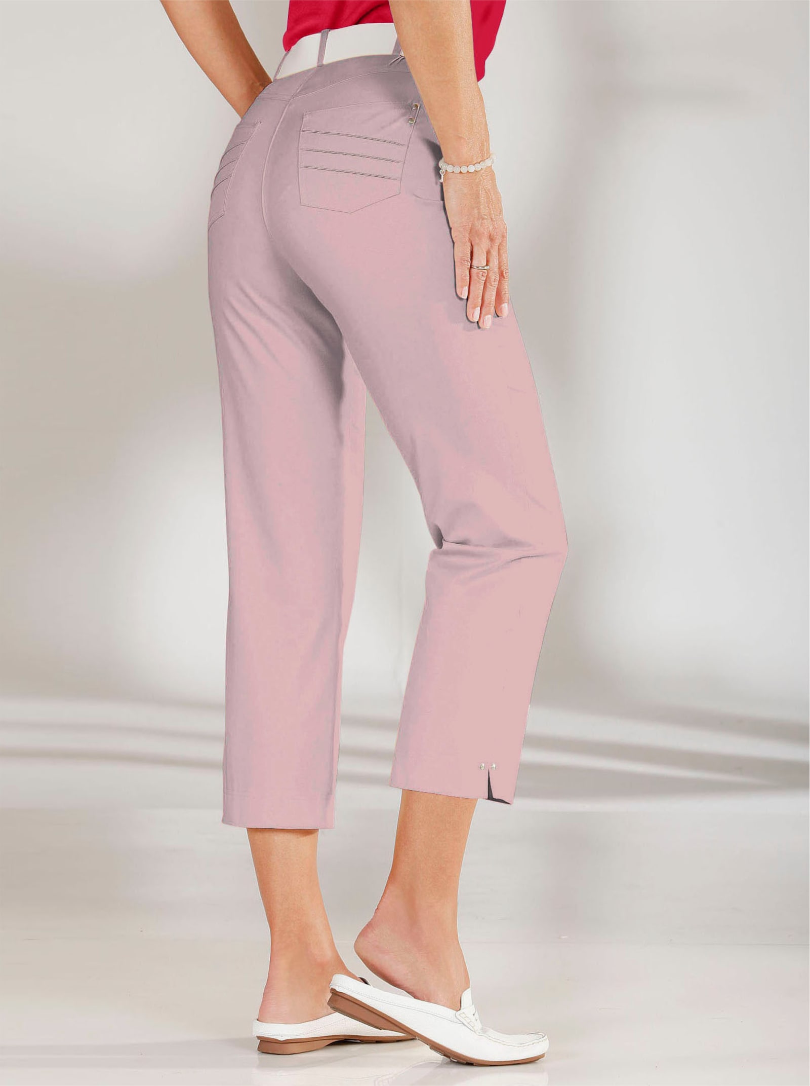 Cosma 7/8-broek, vuilafstotend en kreukarm - roze