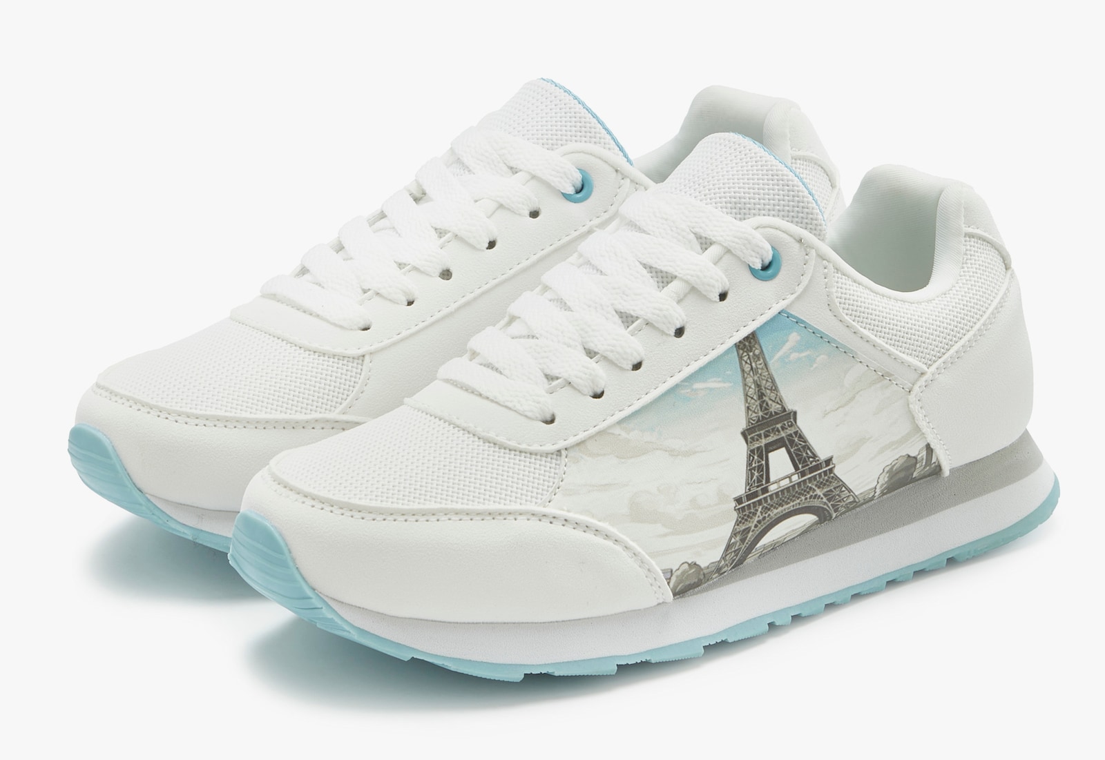 LASCANA Sneaker - weiß/hellblau paris